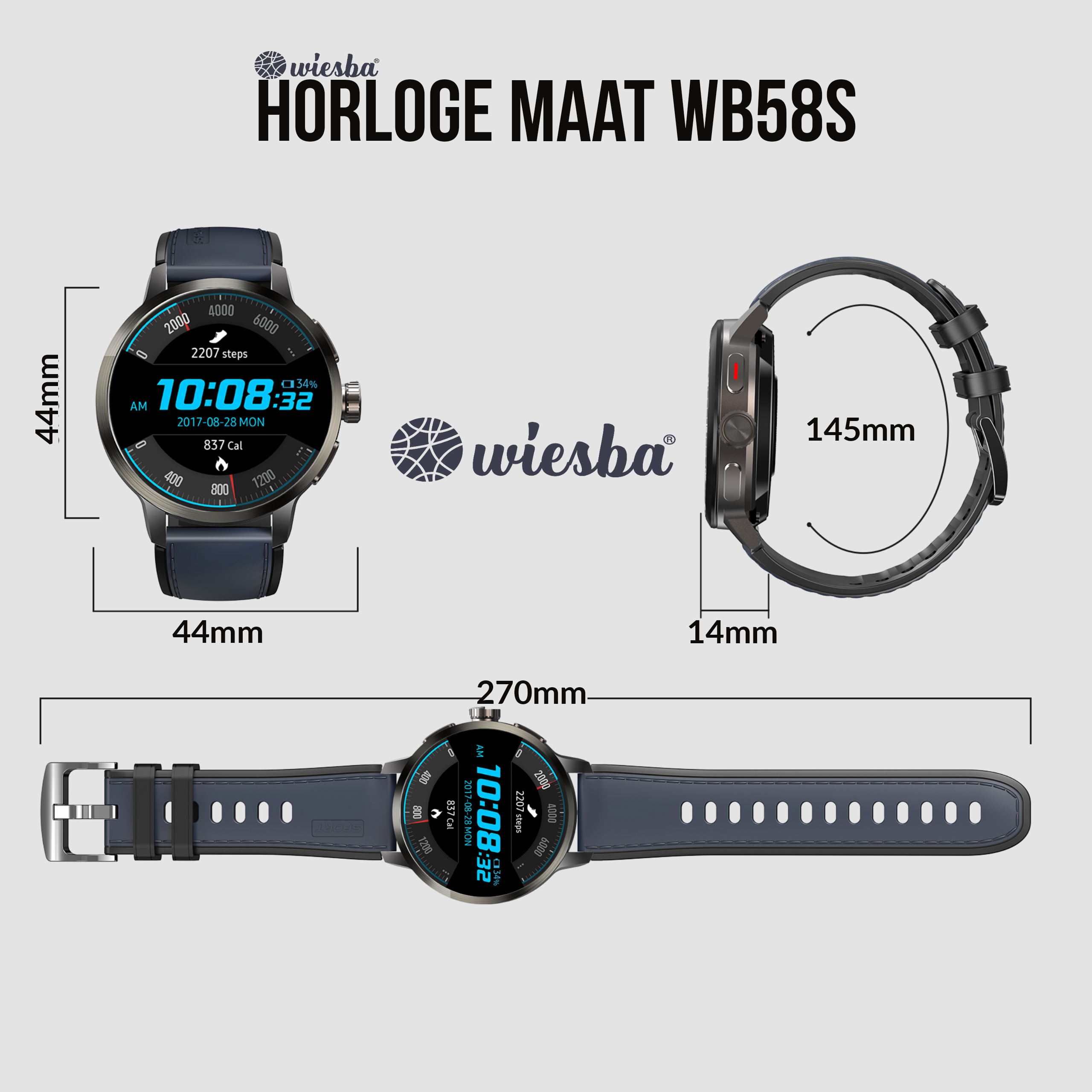 Wiesba WB58S Seniorenuhr