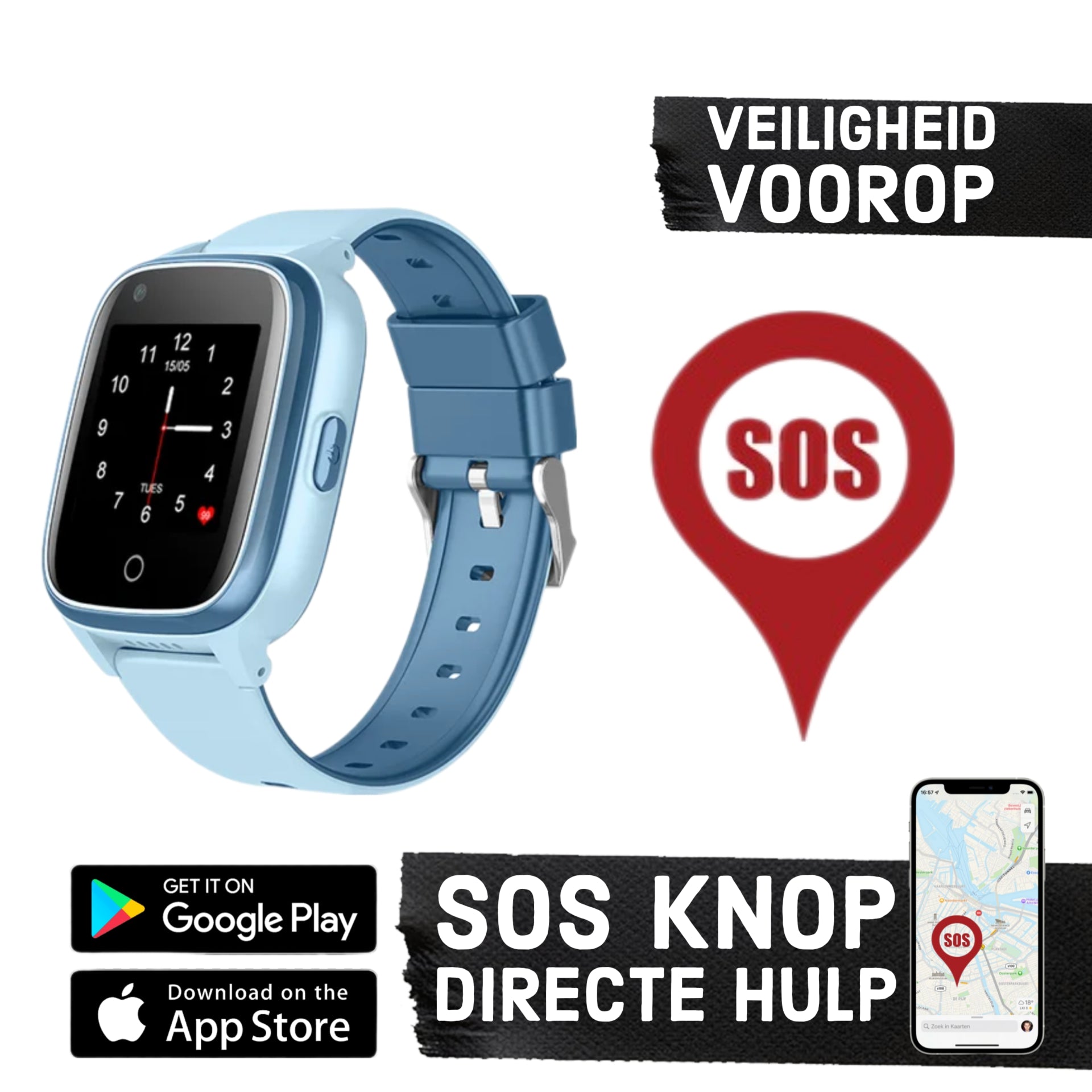 Wiesba WB32 GPS-Kinder-Smartwatch