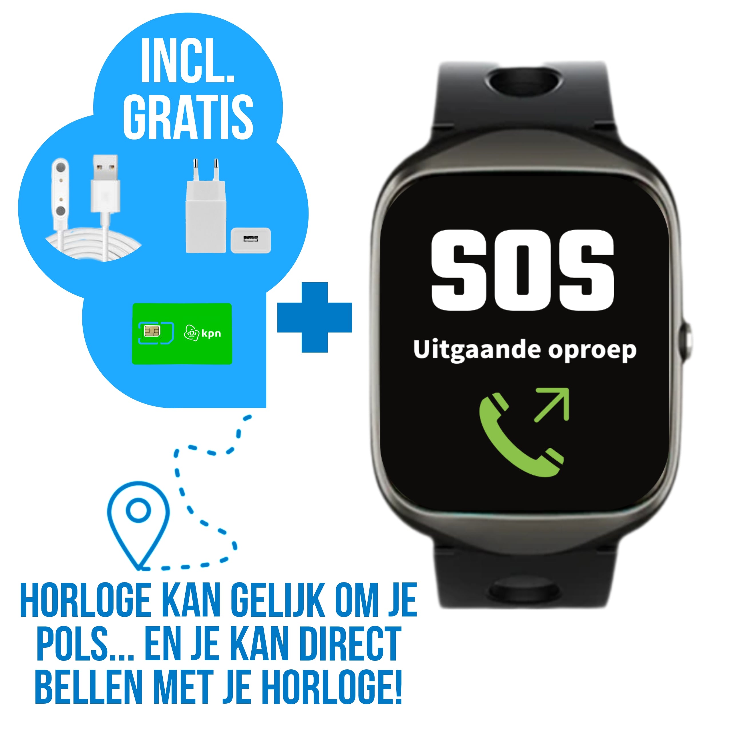 Wiesba WB33S Senioren-Smartwatch