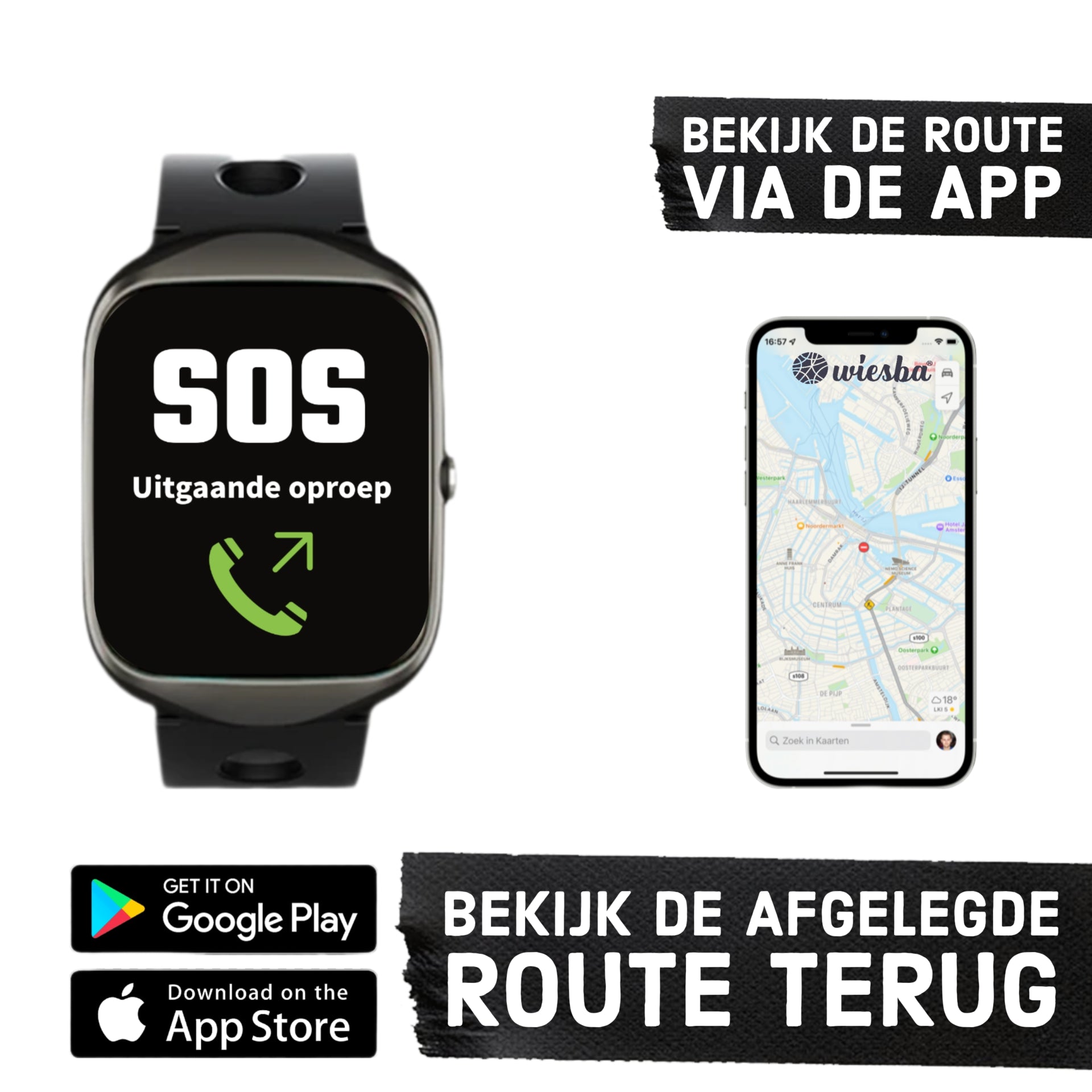 Wiesba WB33S Senioren-Smartwatch