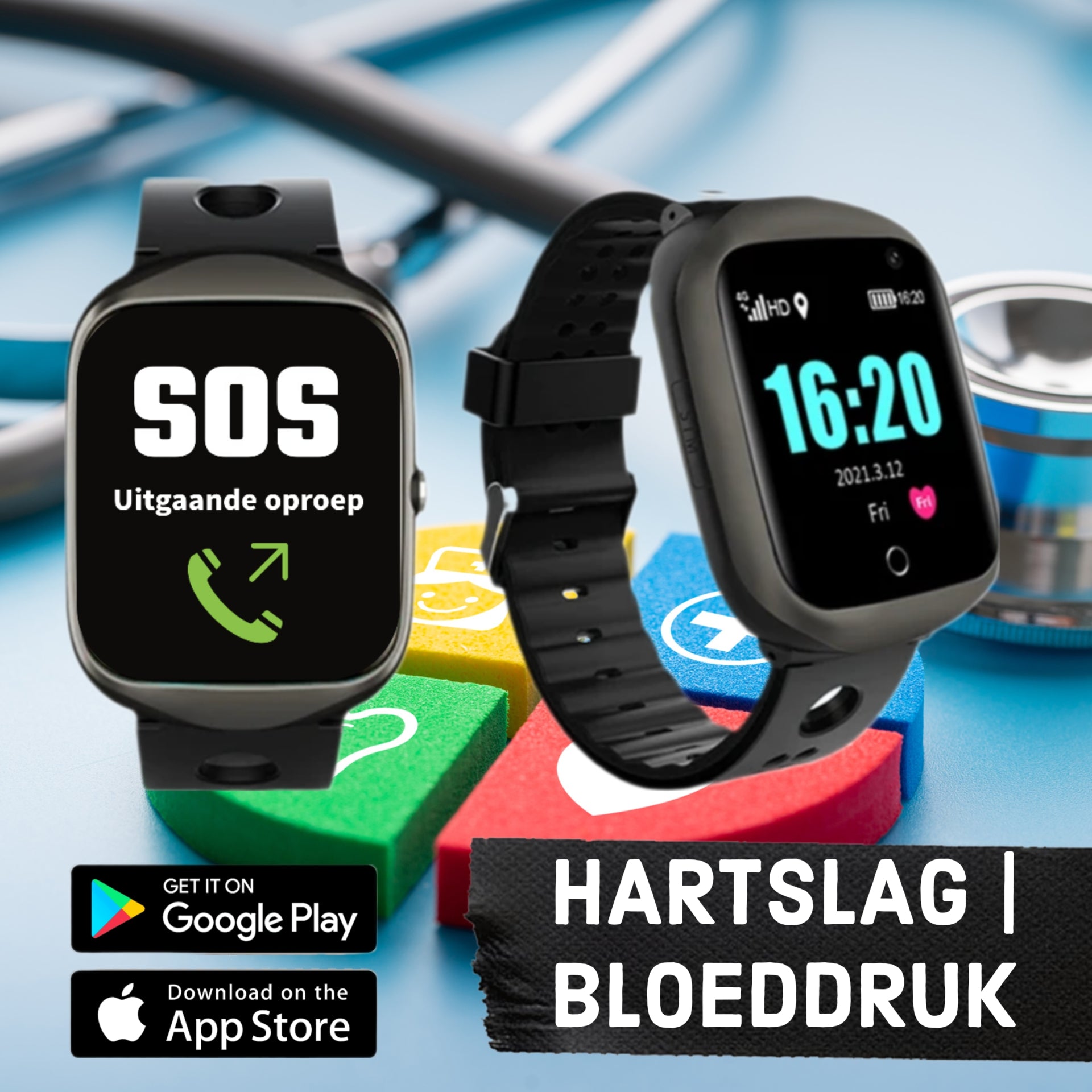 Wiesba WB33S Senioren-Smartwatch