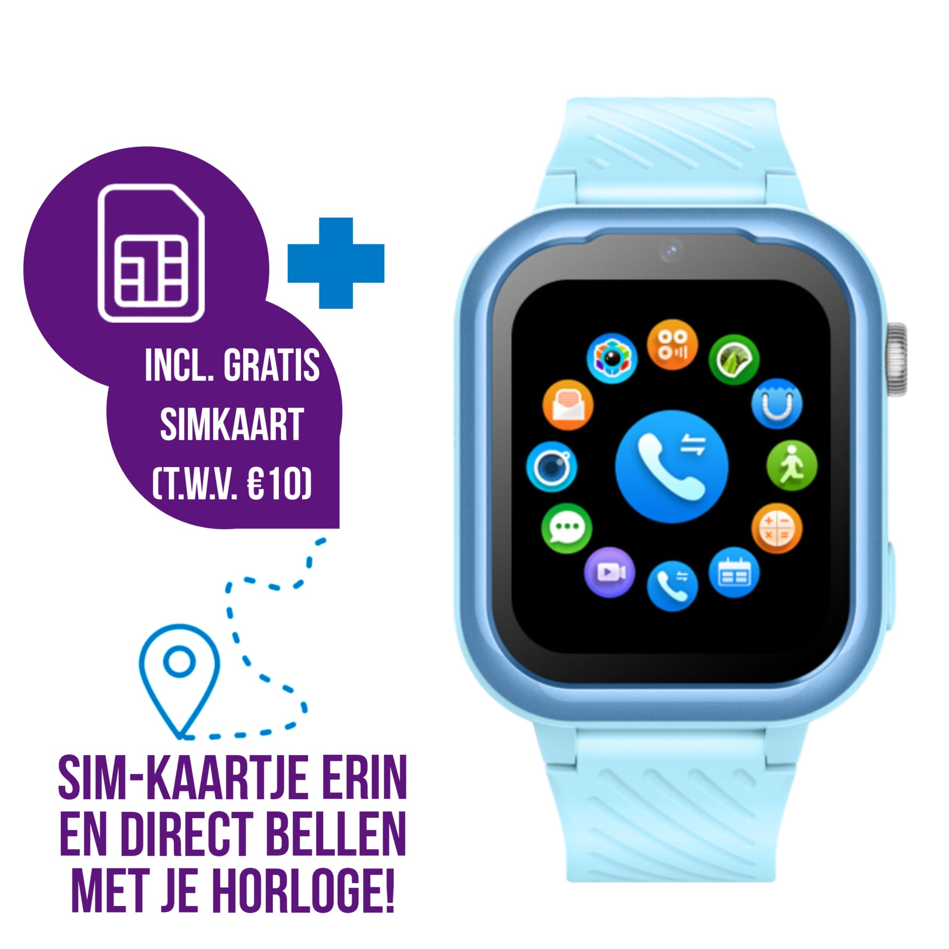 Montre intelligente pour enfants GPS Wiesba WB39