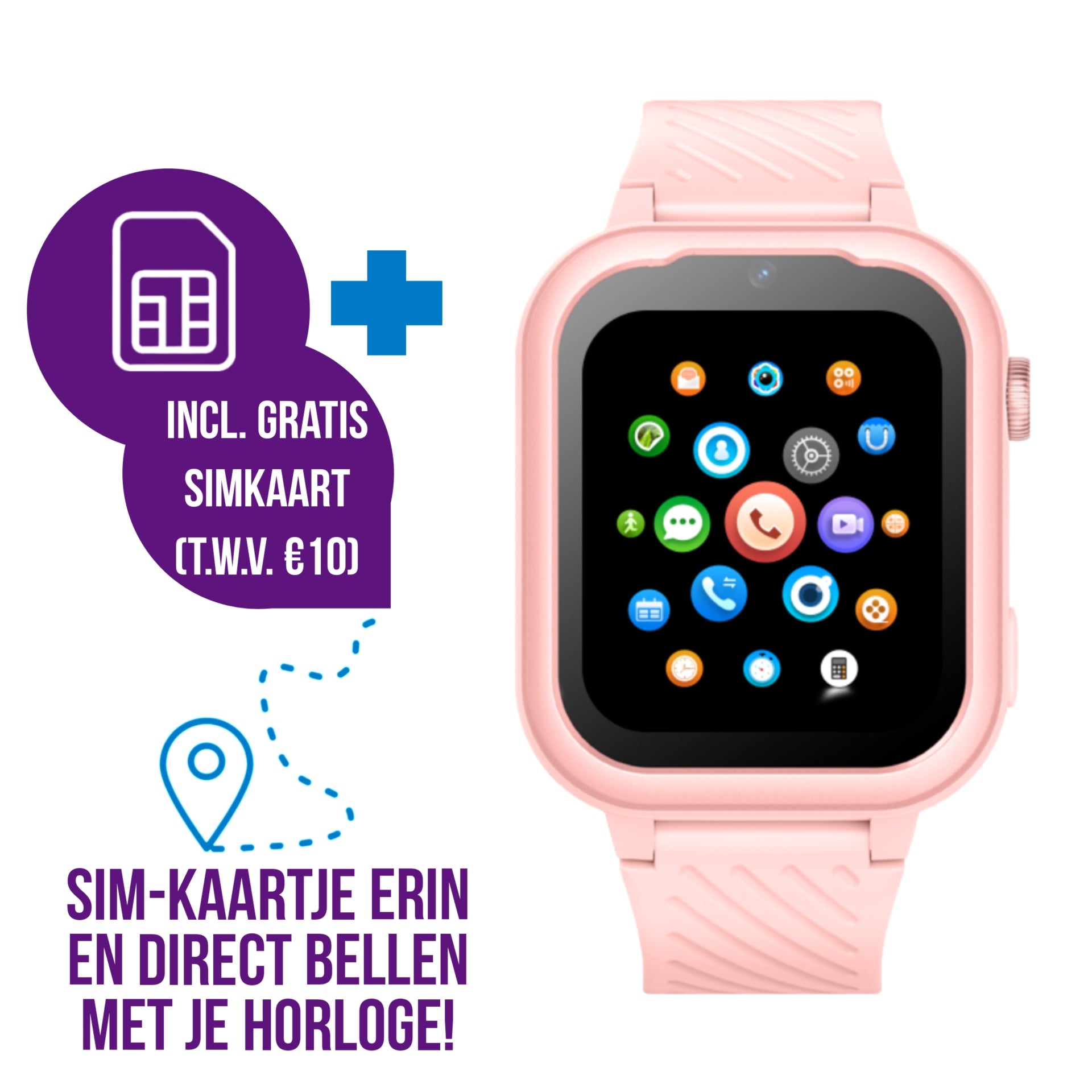 Montre intelligente pour enfants GPS Wiesba WB39