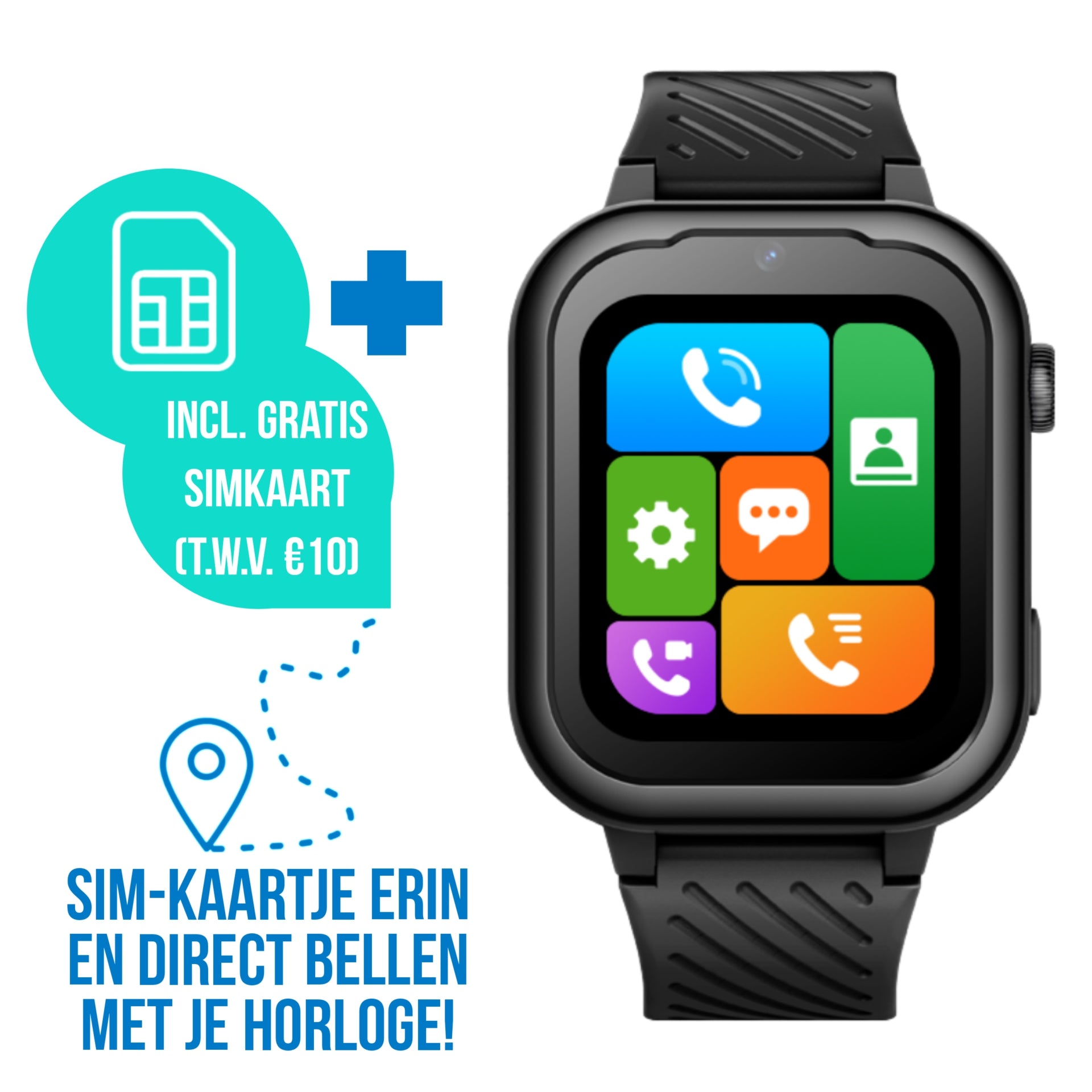 Montre intelligente pour enfants GPS Wiesba WB39