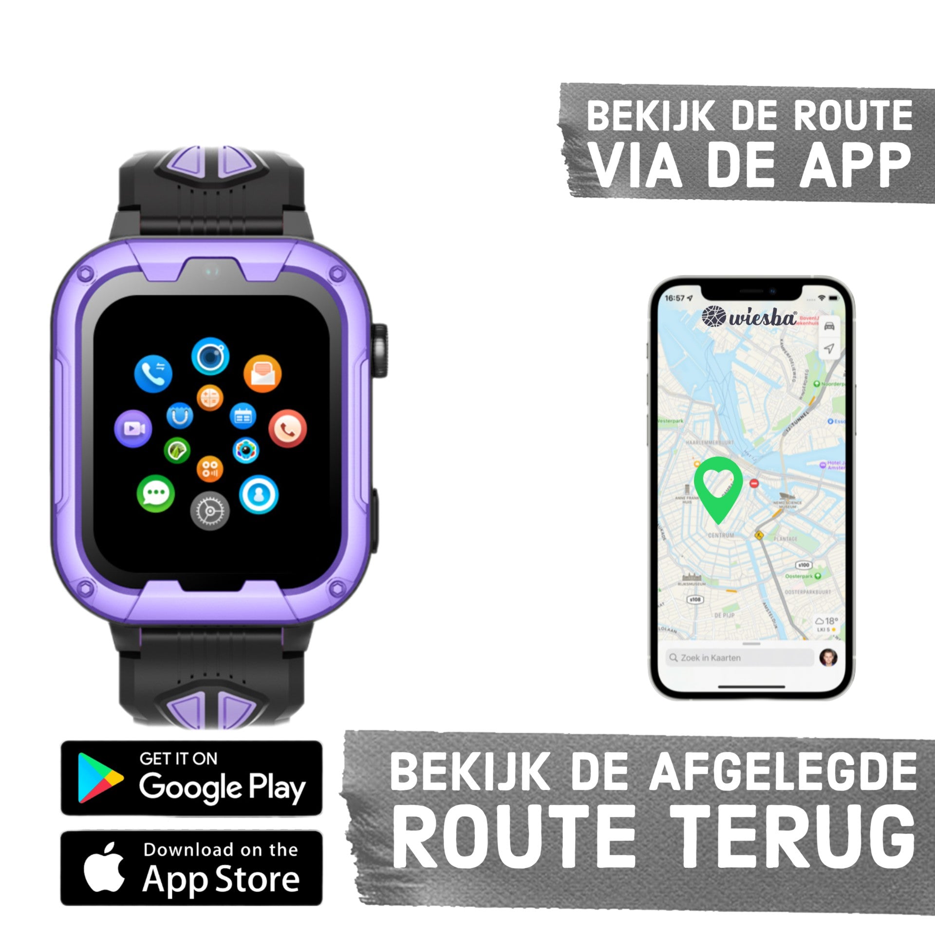 Montre intelligente pour enfants GPS Wiesba WB40