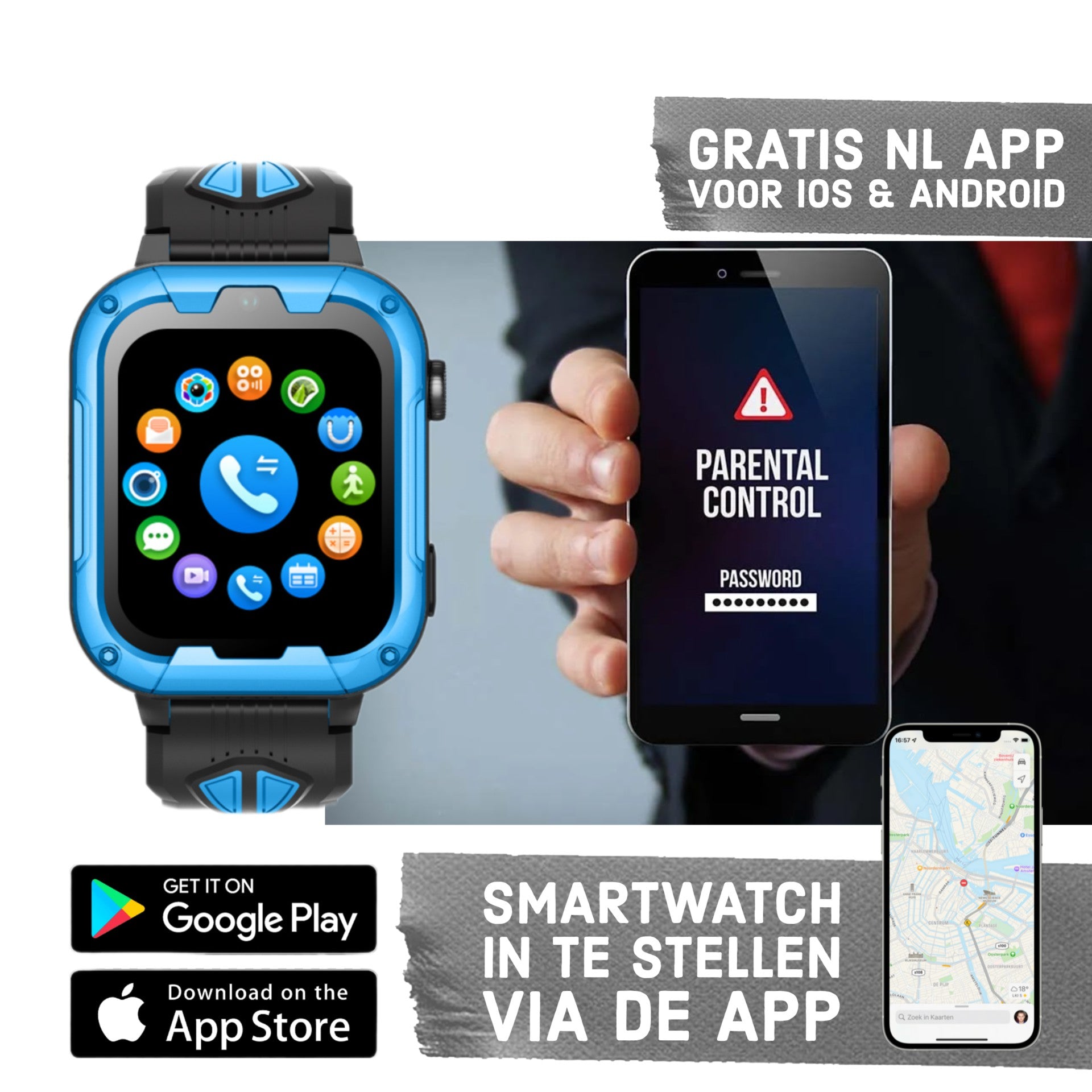 Montre intelligente pour enfants GPS Wiesba WB40