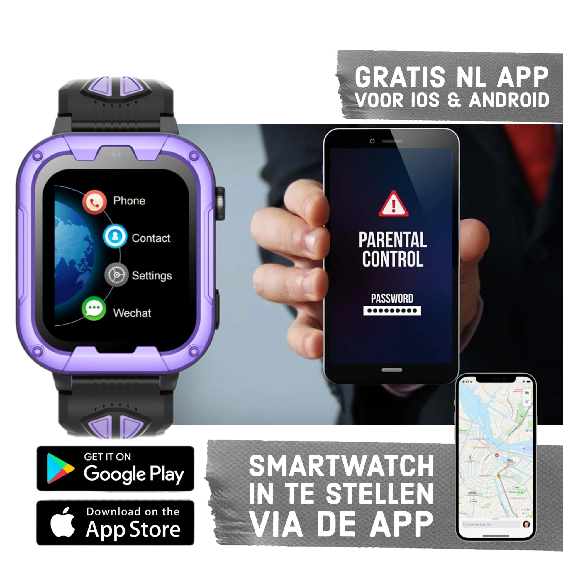 Montre intelligente pour enfants GPS Wiesba WB40