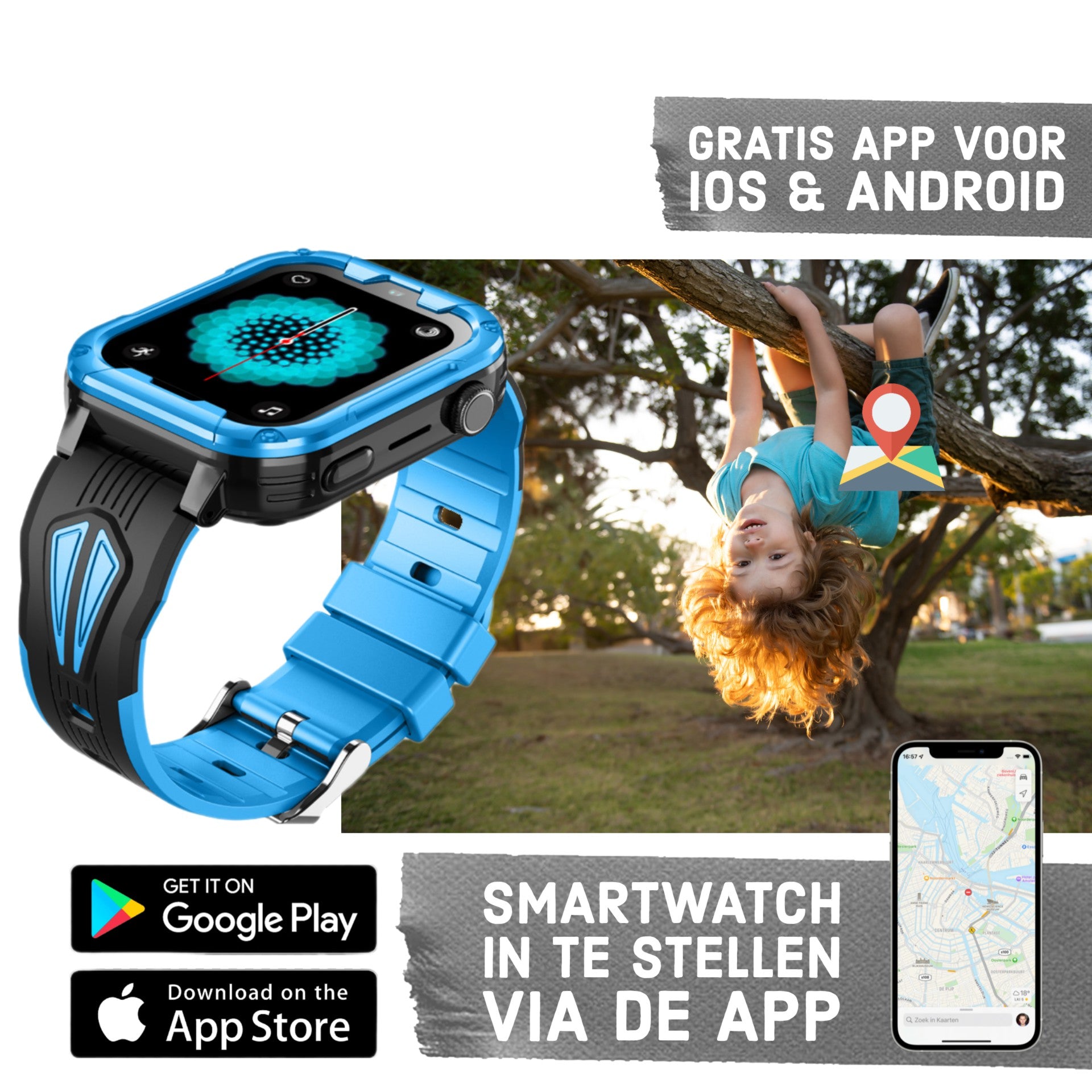 Montre intelligente pour enfants GPS Wiesba WB40