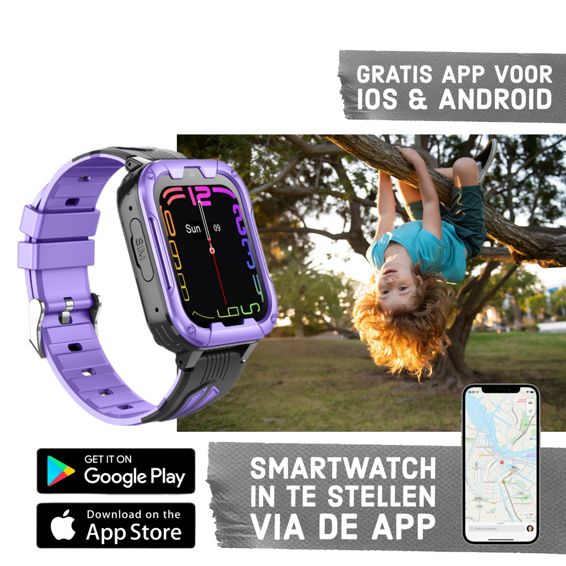 Montre intelligente pour enfants GPS Wiesba WB40