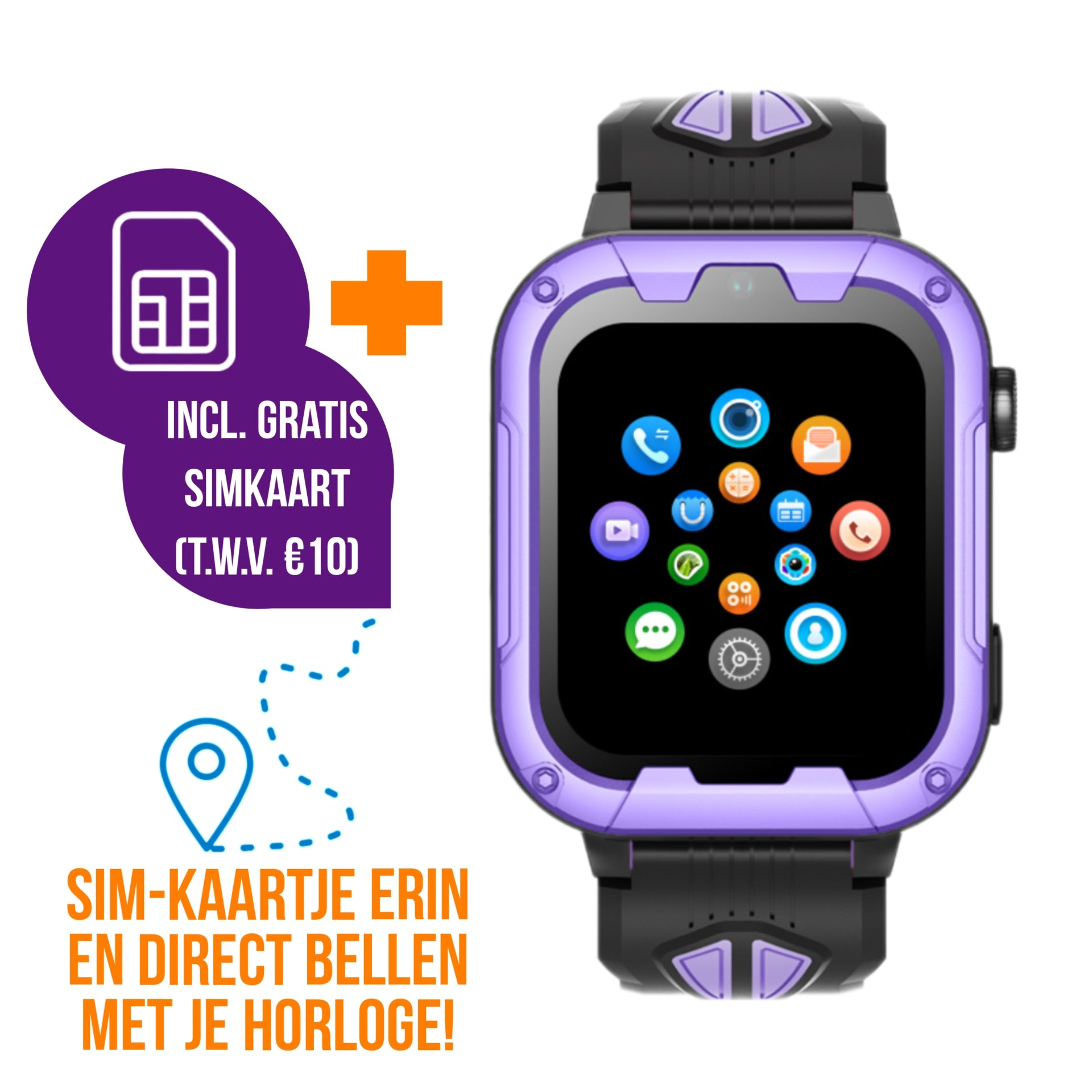 Montre intelligente pour enfants GPS Wiesba WB40