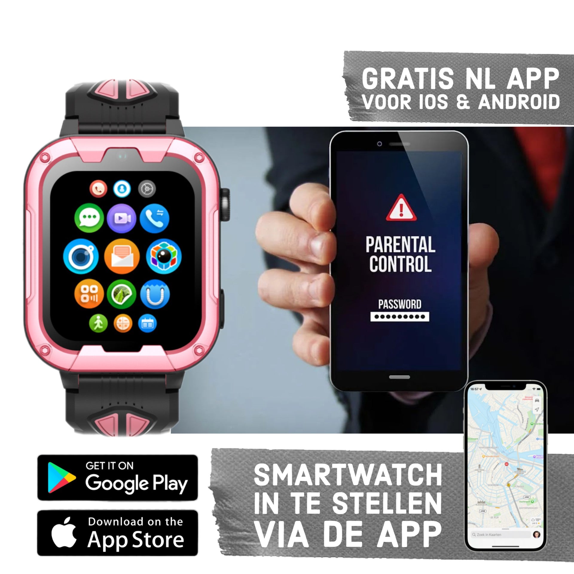 Montre intelligente pour enfants GPS Wiesba WB40