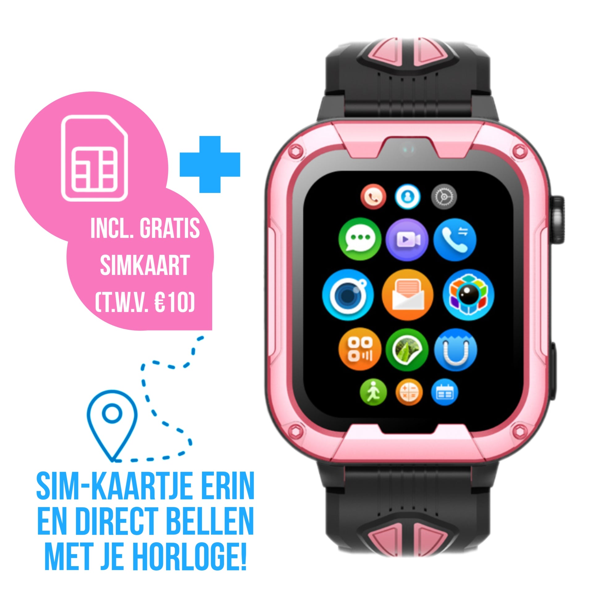 Montre intelligente pour enfants GPS Wiesba WB40