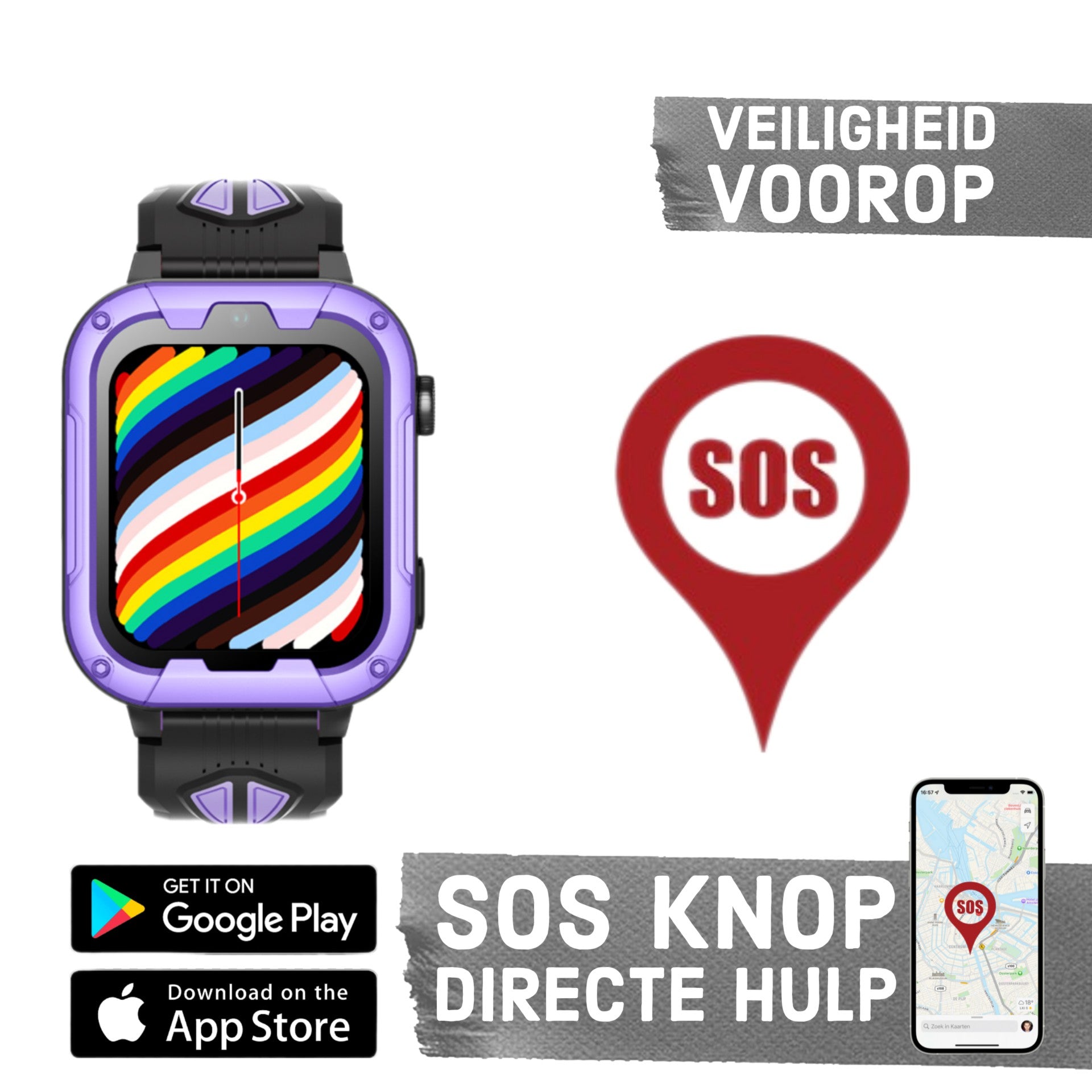 Montre intelligente pour enfants GPS Wiesba WB40