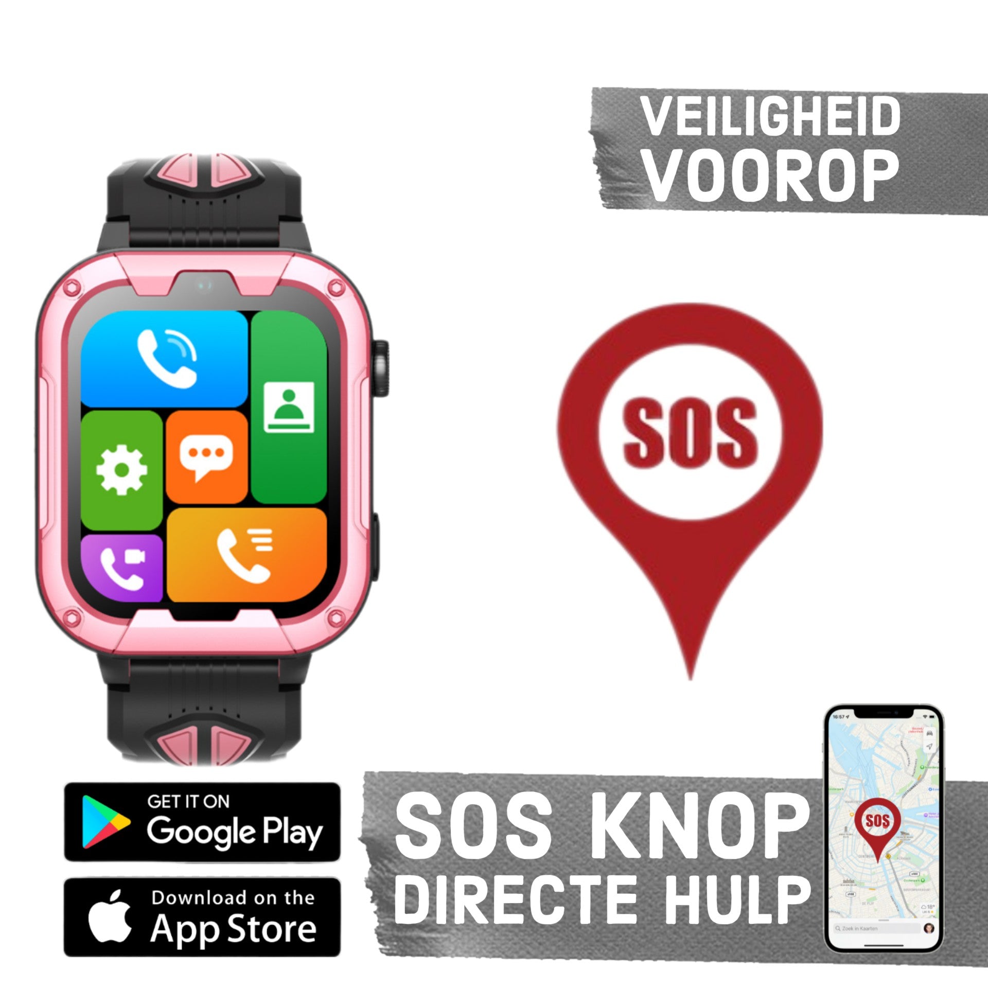 Montre intelligente pour enfants GPS Wiesba WB40