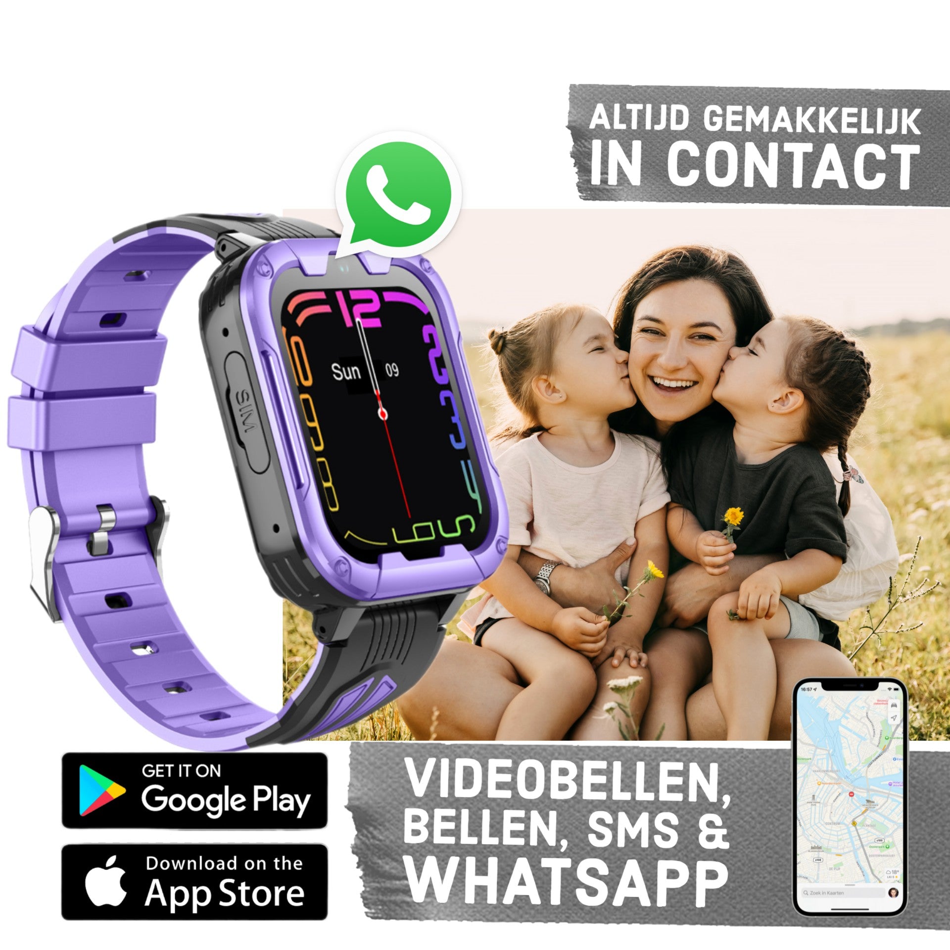 Montre intelligente pour enfants GPS Wiesba WB40