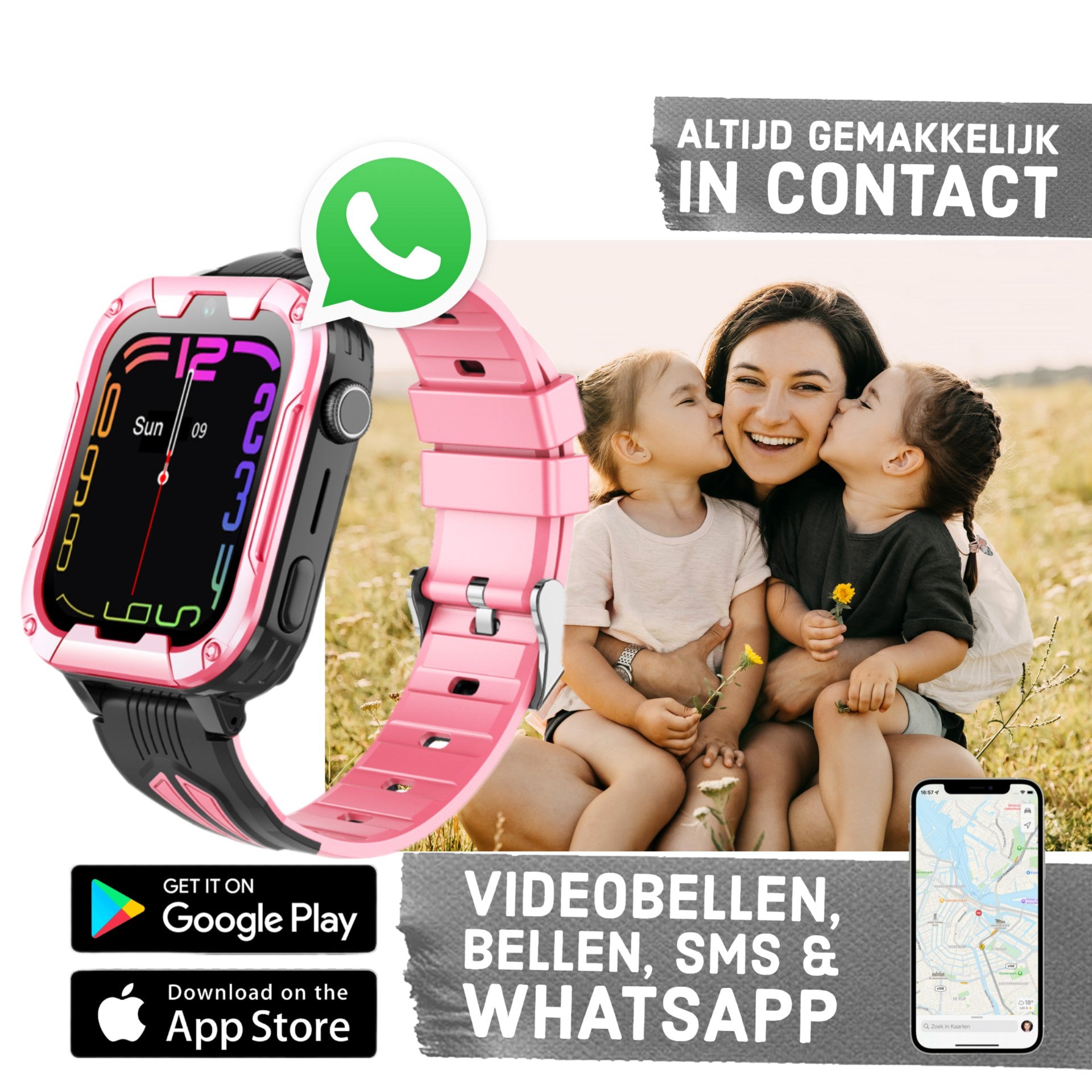 Montre intelligente pour enfants GPS Wiesba WB40
