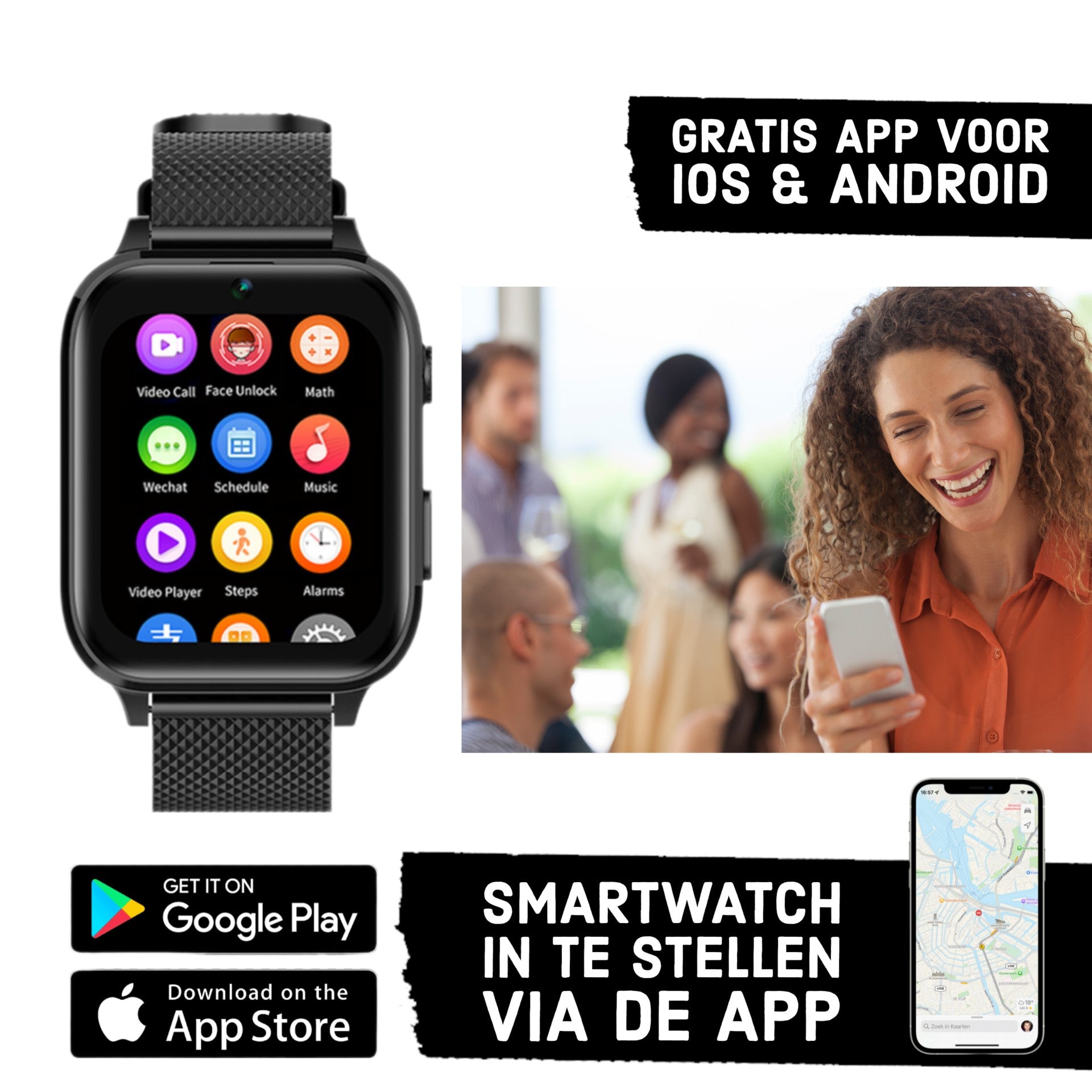 Wiesba WB5 - smartwatch enfants - montre gps enfant - appel de montre pour enfants - tracker gps montre pour enfants - montre pour enfants avec gps - montre pour enfants