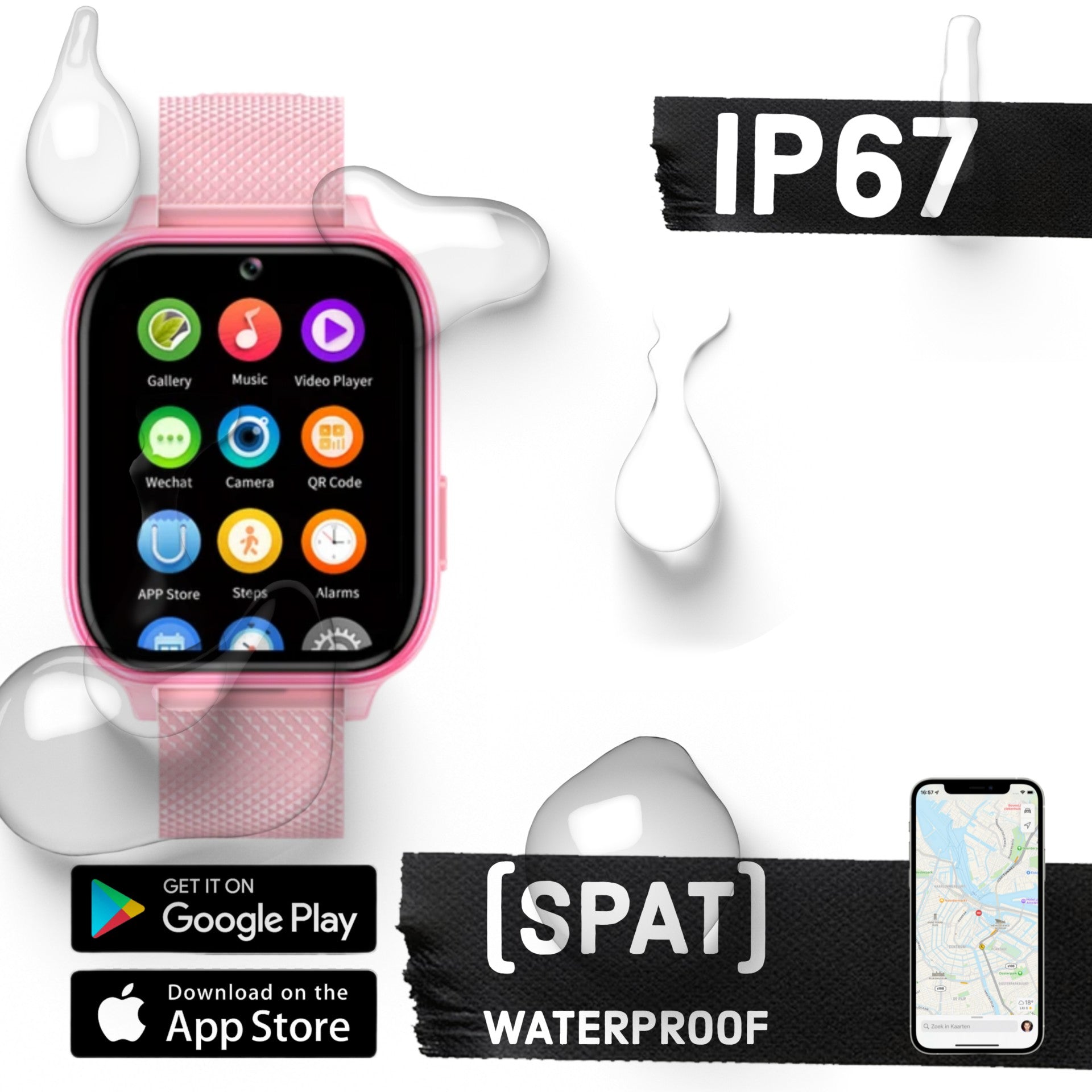 Wiesba WB5 - smartwatch enfants - montre gps enfant - appel de montre pour enfants - tracker gps montre pour enfants - montre pour enfants avec gps - montre pour enfants