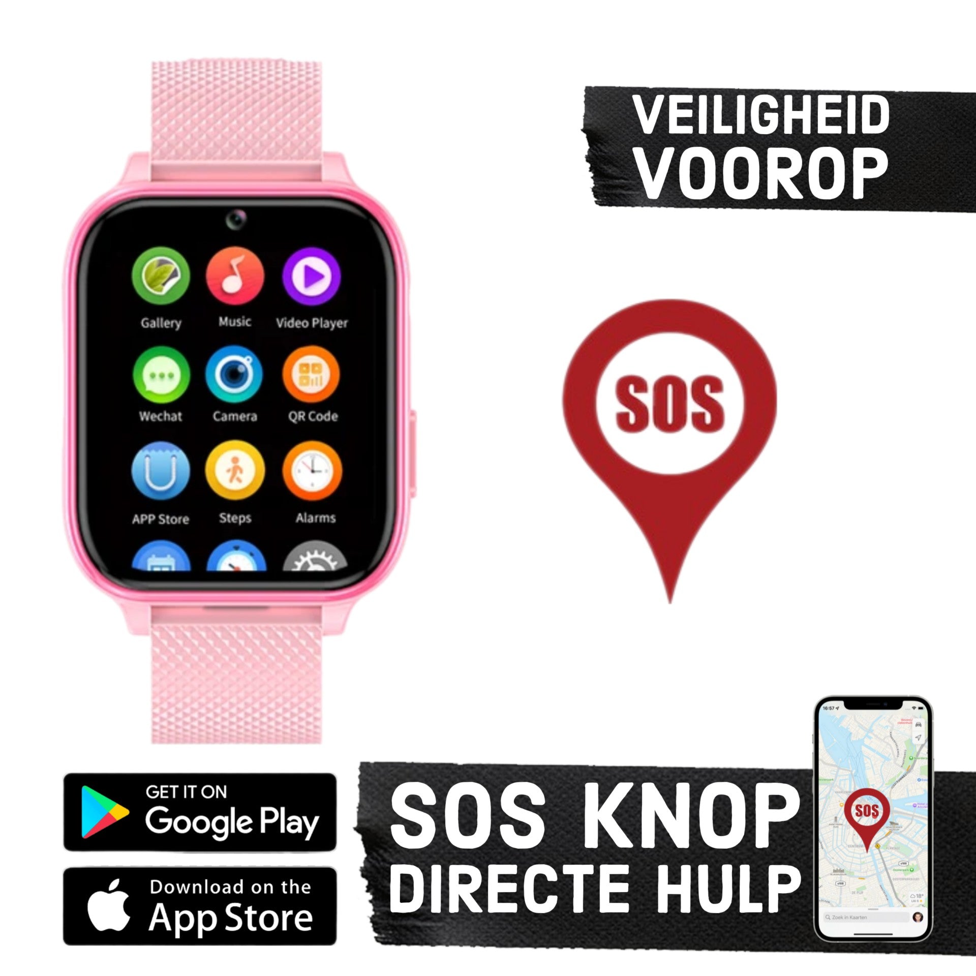 Wiesba WB5 - smartwatch enfants - montre gps enfant - appel de montre pour enfants - tracker gps montre pour enfants - montre pour enfants avec gps - montre pour enfants