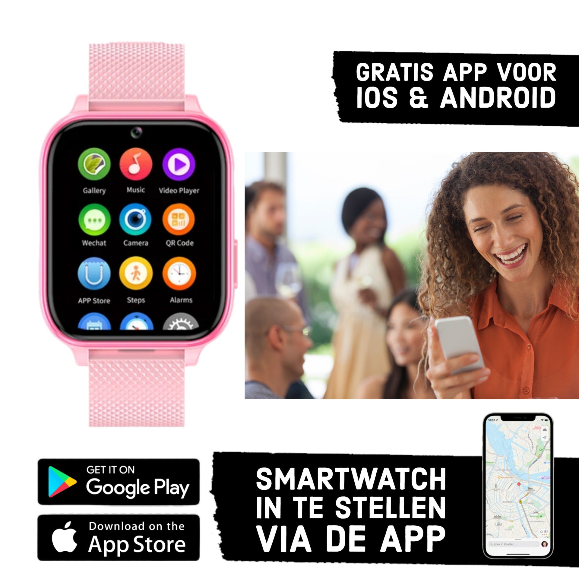 Wiesba WB5 - smartwatch enfants - montre gps enfant - appel de montre pour enfants - tracker gps montre pour enfants - montre pour enfants avec gps - montre pour enfants