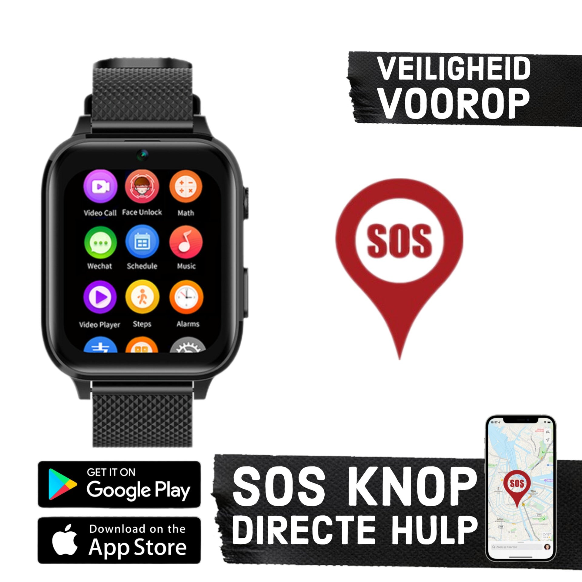 Wiesba WB5 - smartwatch enfants - montre gps enfant - appel de montre pour enfants - tracker gps montre pour enfants - montre pour enfants avec gps - montre pour enfants