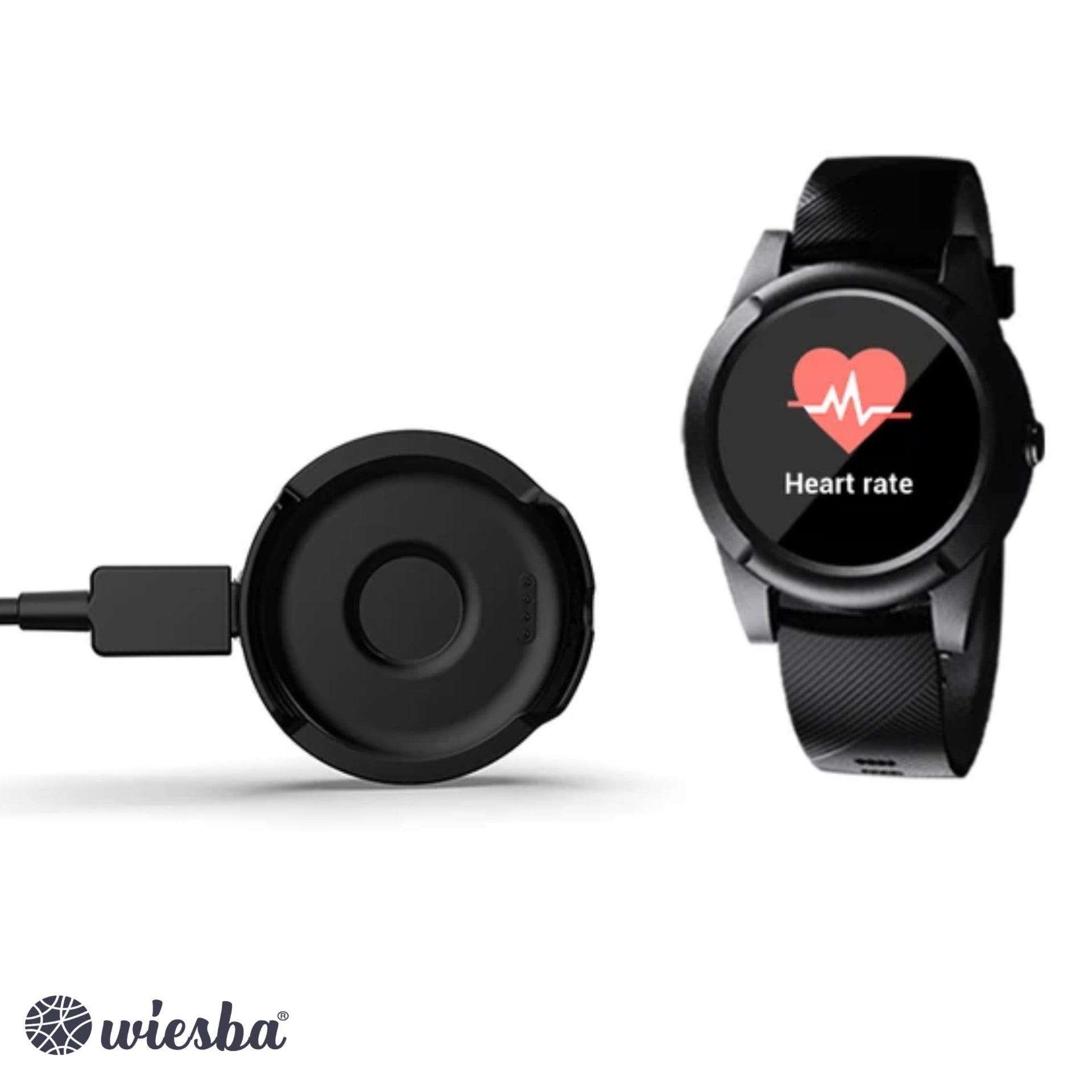 Wiesba WB57S - Montre GPS Senior - Montre Connectée pour Personnes Âgées - Alarmes Personnelles - Montre Alarme Personnes Âgées - Montre GPS Alzheimer - Détection de Chute