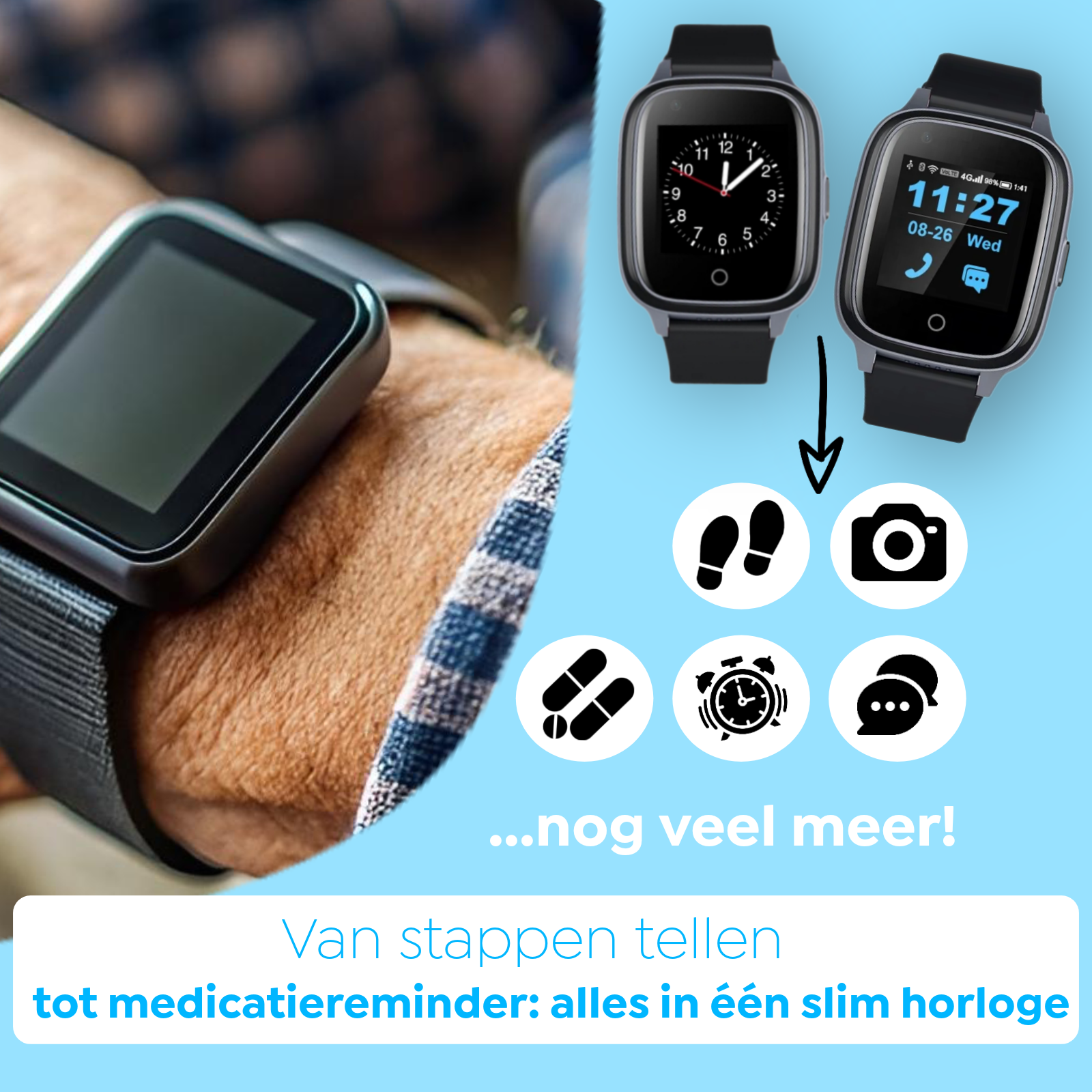 Wiesba WB32A Senioren-Smartwatch