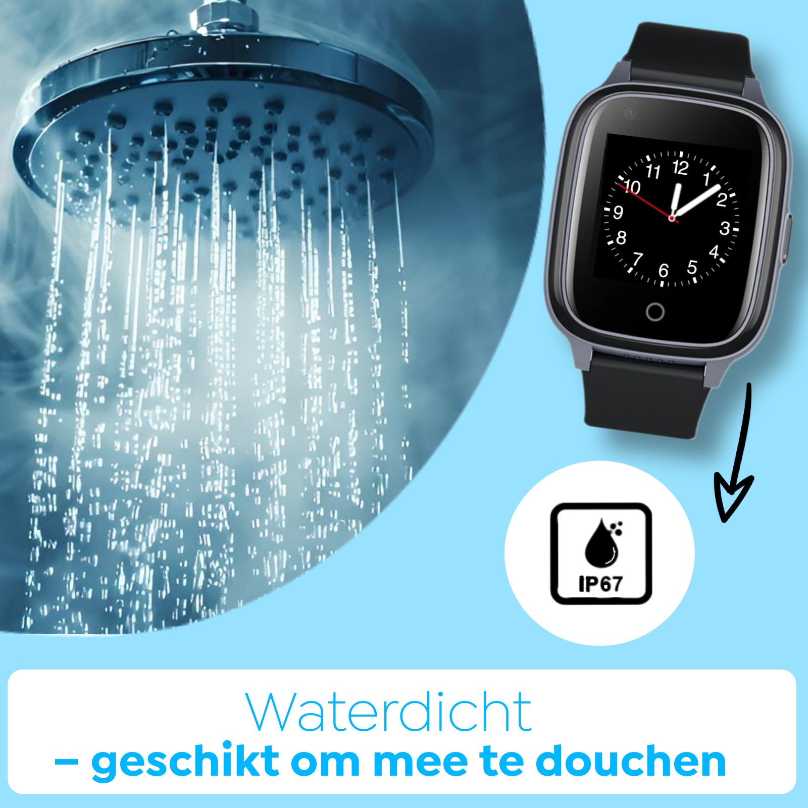 Wiesba WB32A Senioren-Smartwatch