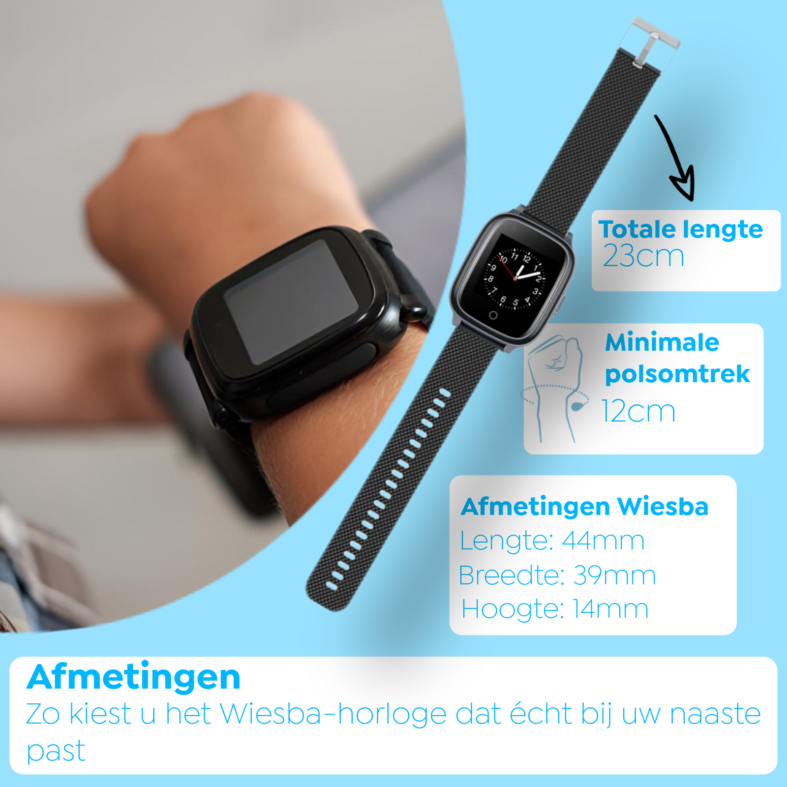 Wiesba WB32A Senioren-Smartwatch