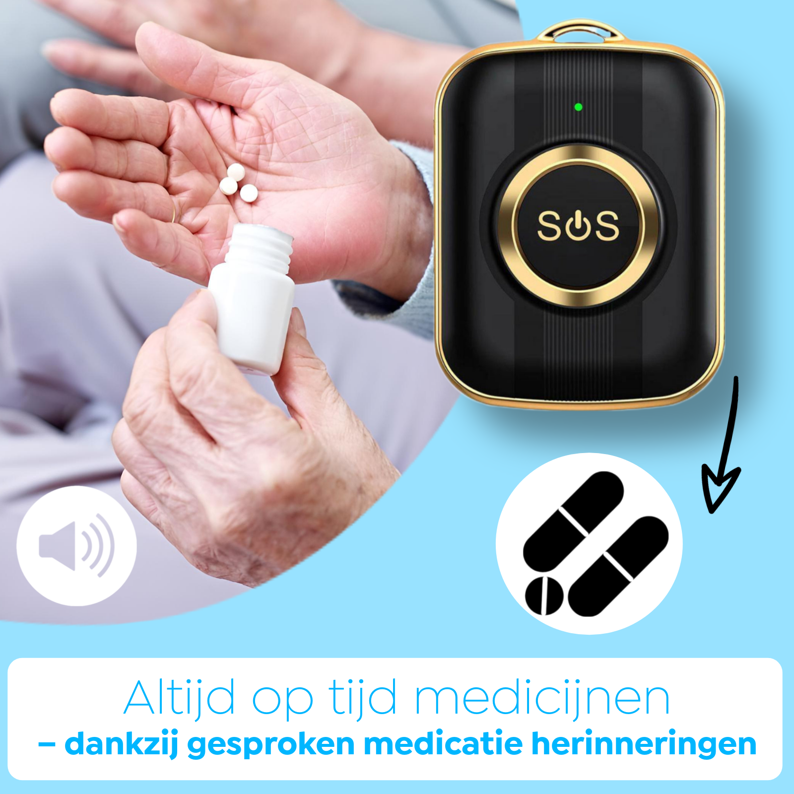 Wiesba WB77S senior SOS-knop
