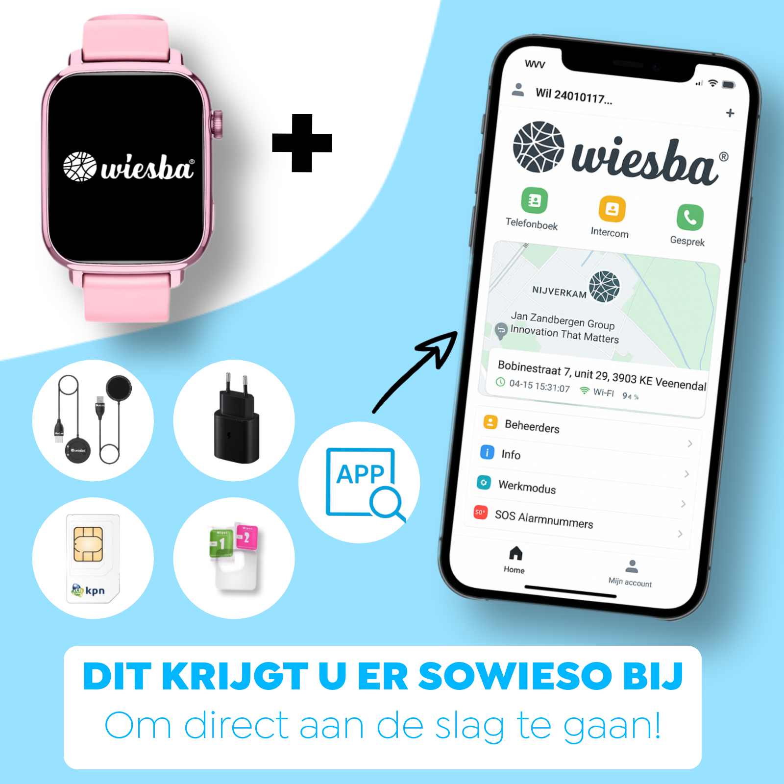 Wiesba WB13 gps kindersmartwatch