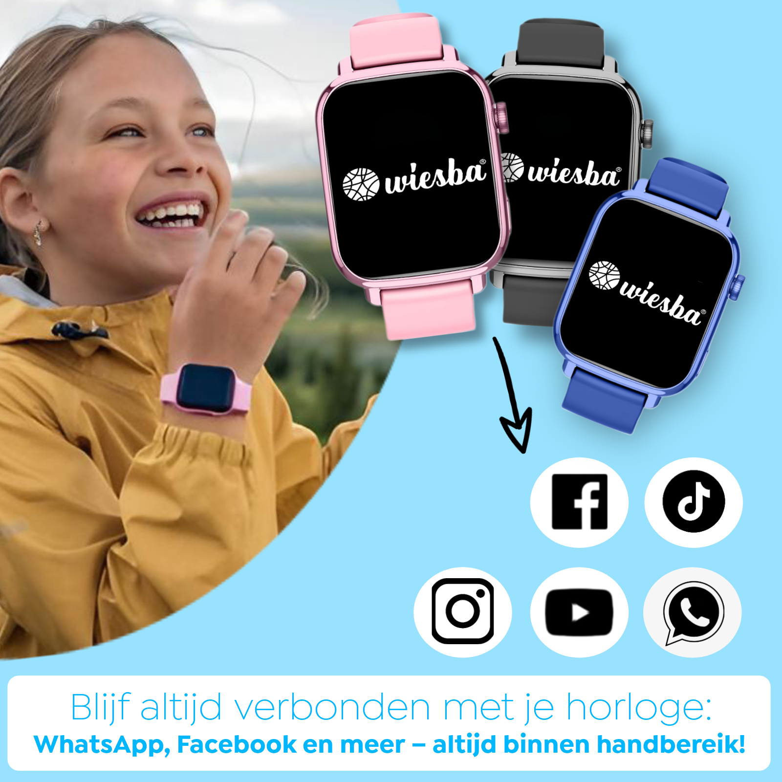 Wiesba WB13 gps kindersmartwatch