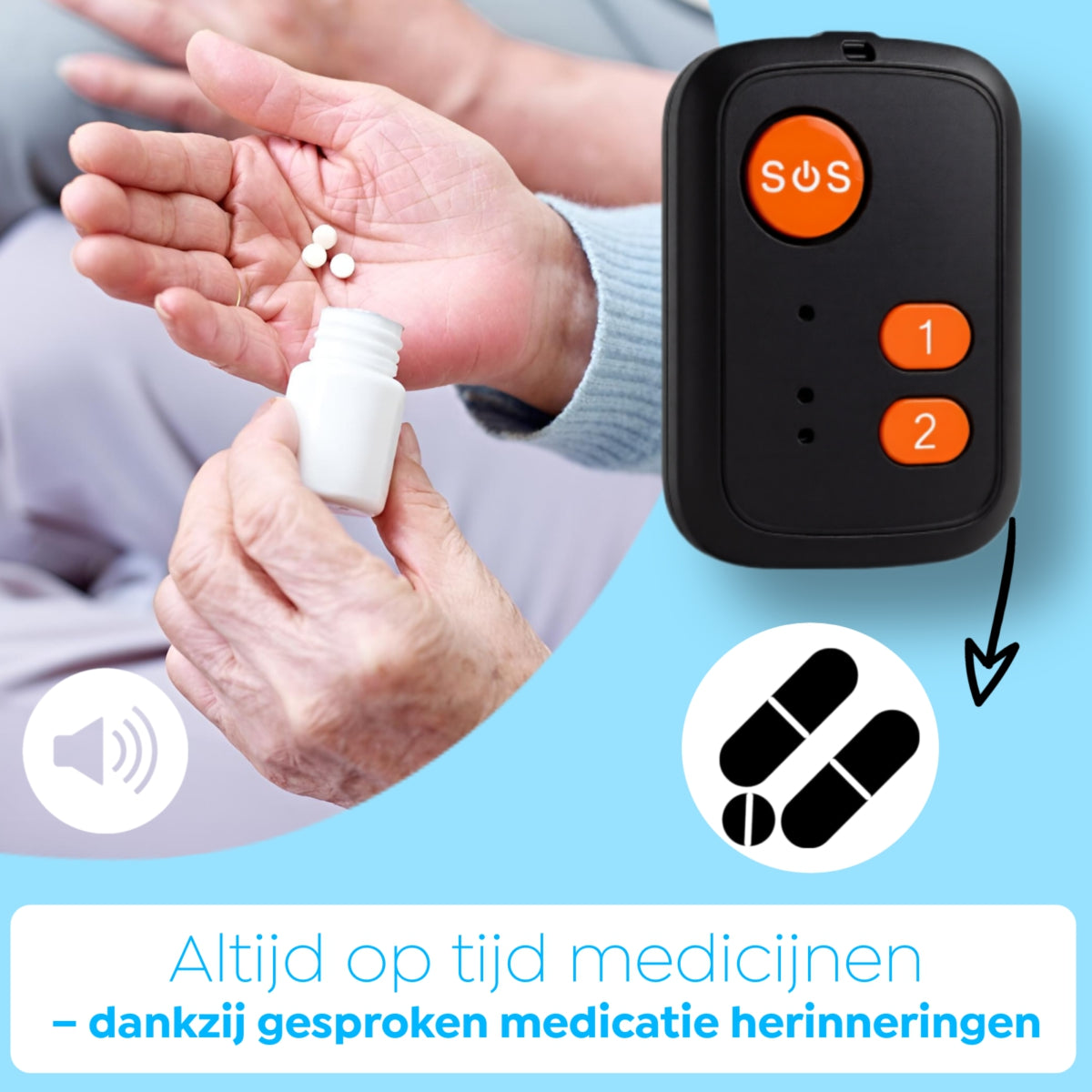 Wiesba WB72S senior SOS-knop