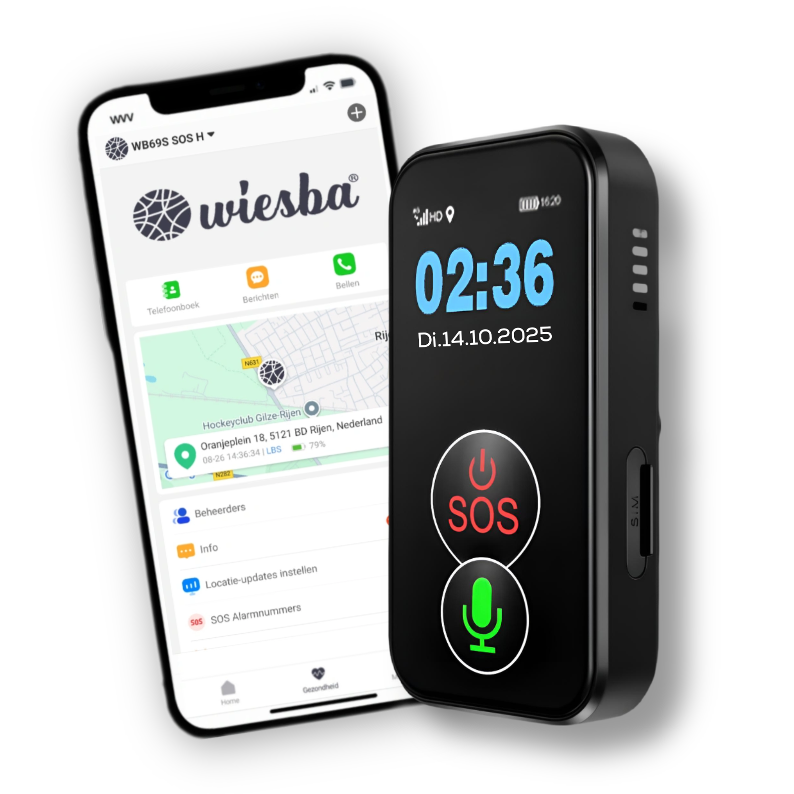 Wiesba WB61S senior SOS-knop