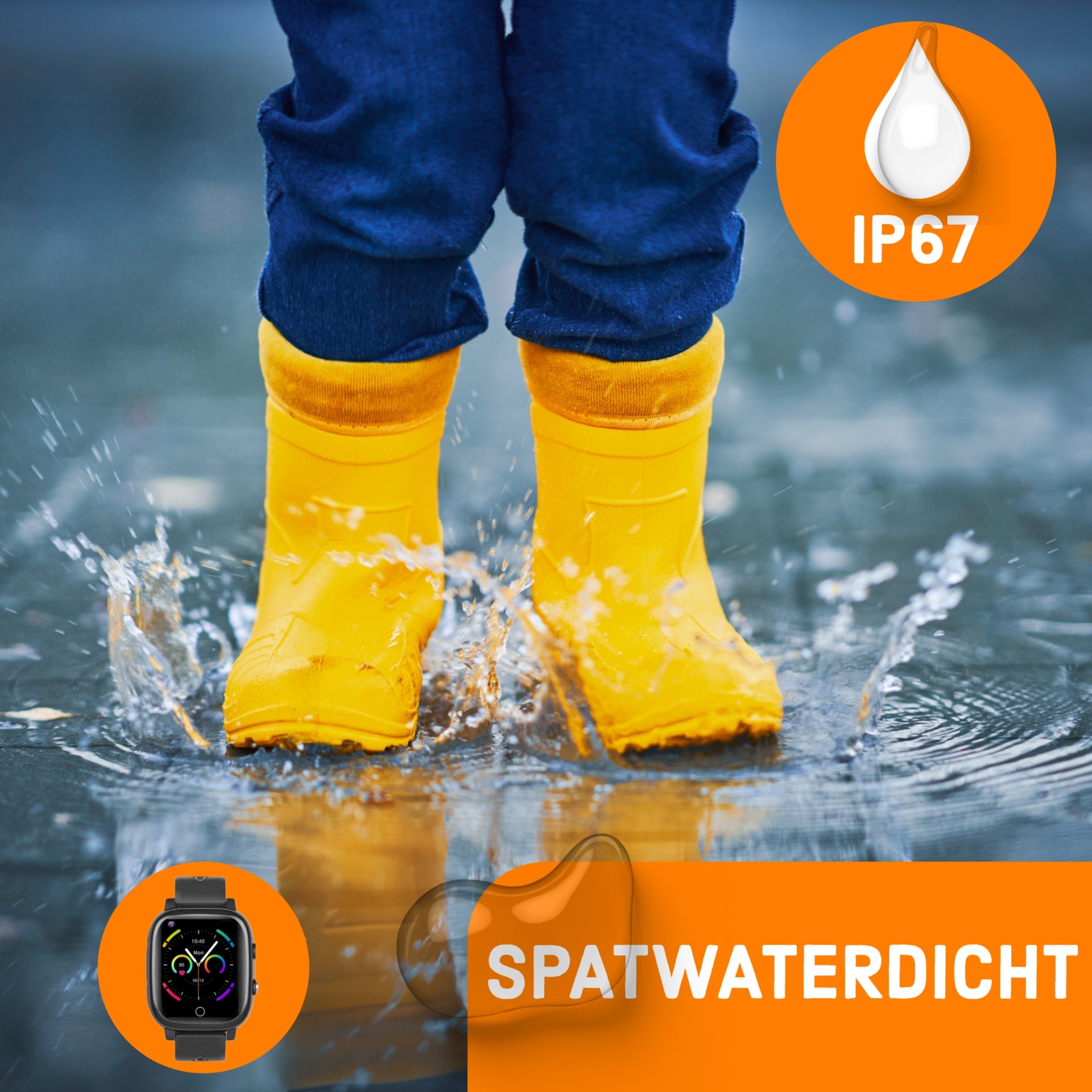 Wiesba WB15 GPS-Kinder-Smartwatch