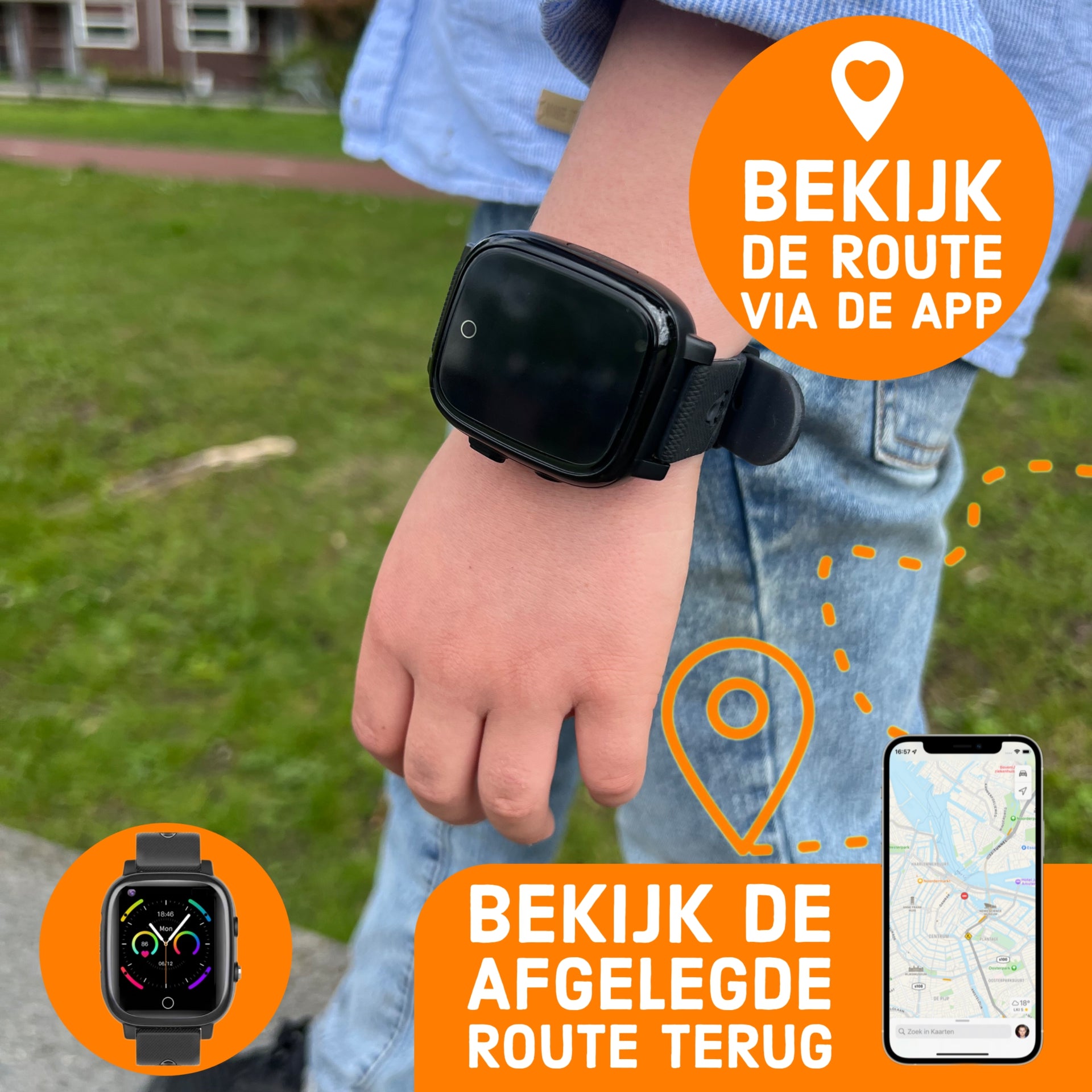 Wiesba WB15 GPS-Kinder-Smartwatch