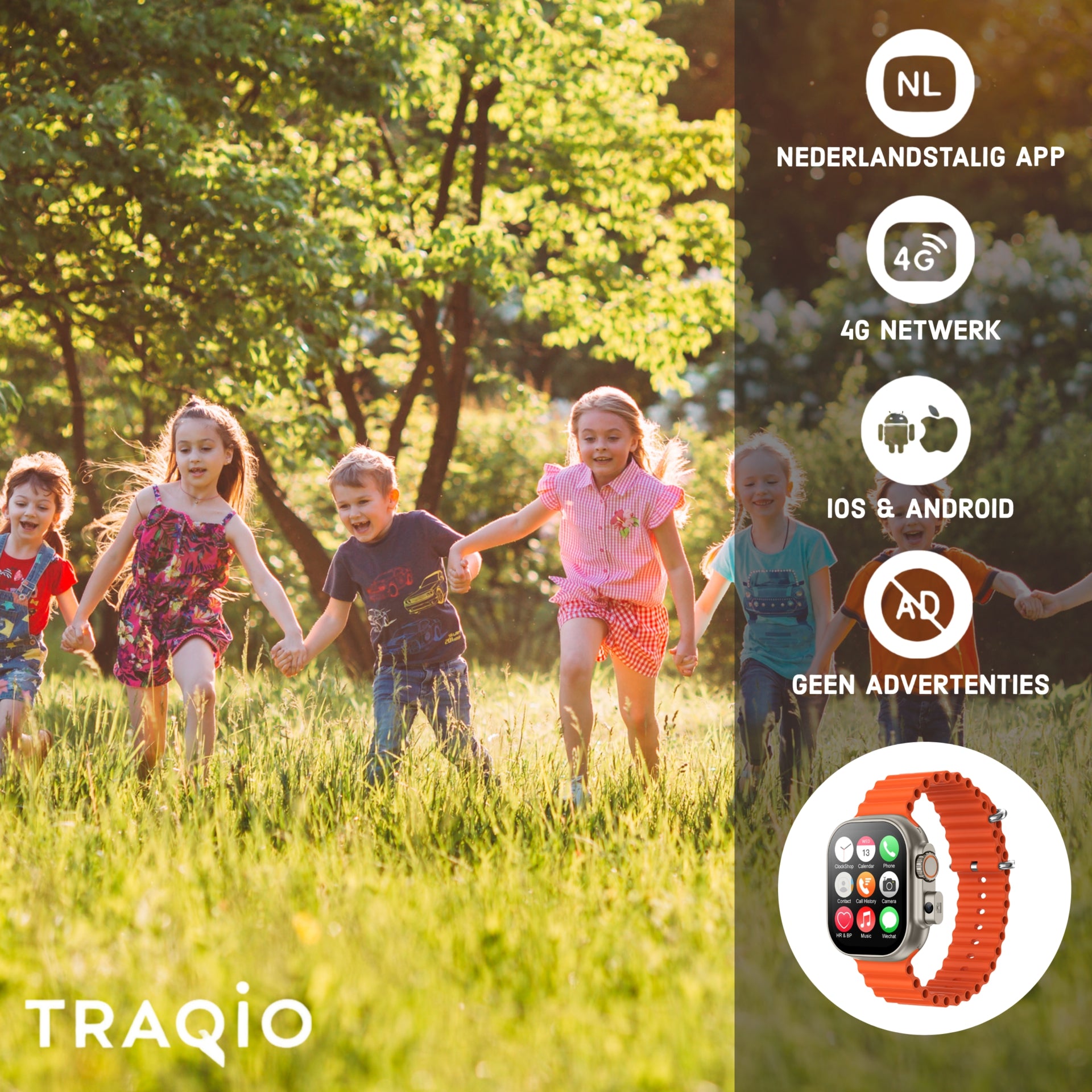 Traqio TRQ01 gps kindersmartwatch