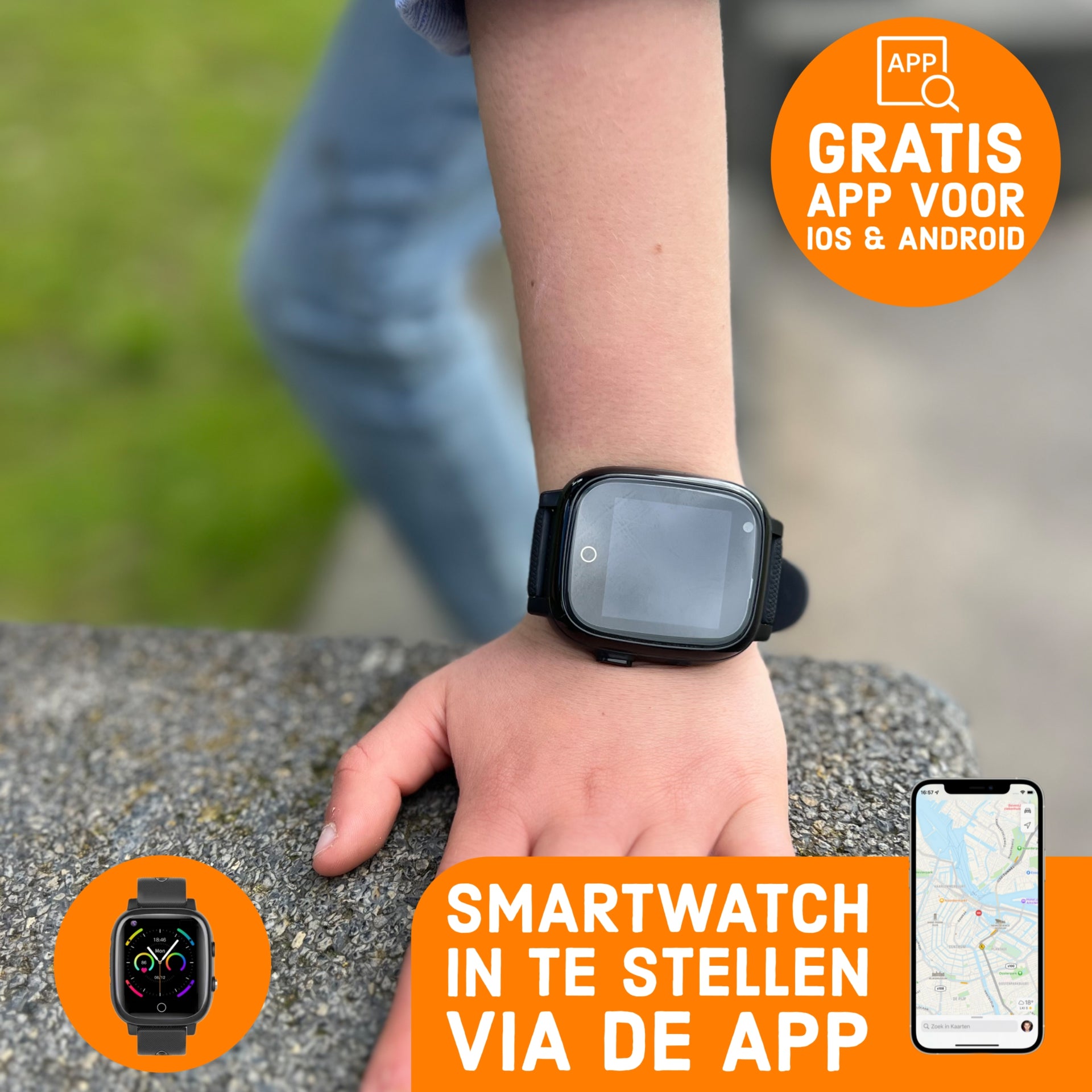 Wiesba WB15 GPS-Kinder-Smartwatch