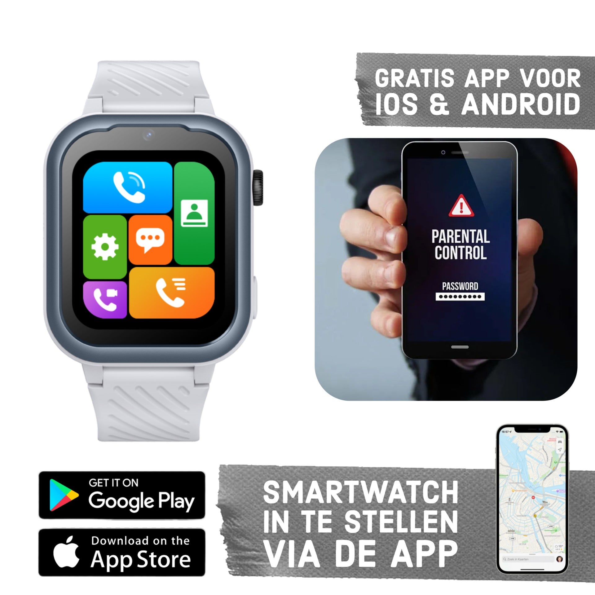 Montre intelligente pour enfants GPS Wiesba WB39