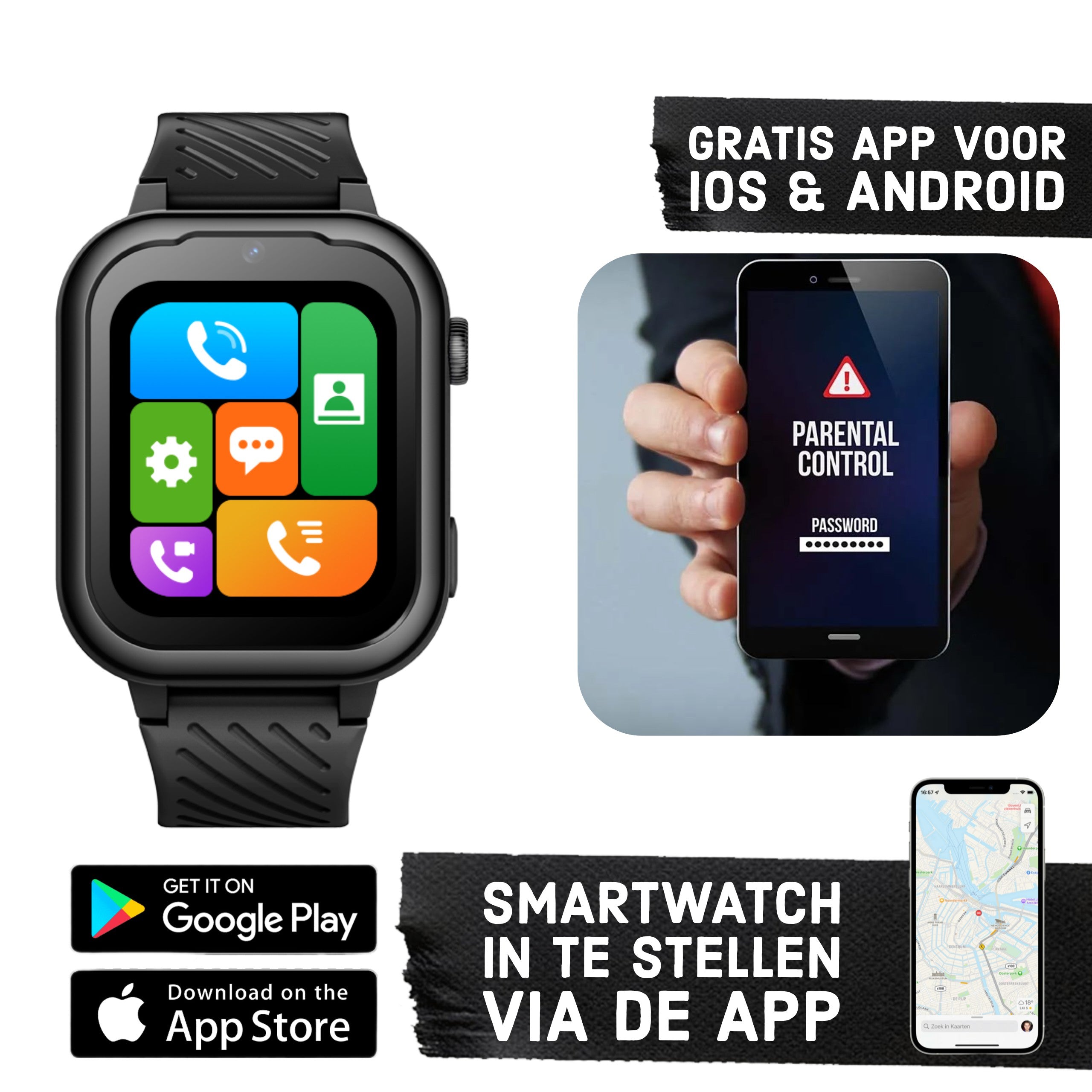 Montre intelligente pour enfants GPS Wiesba WB39