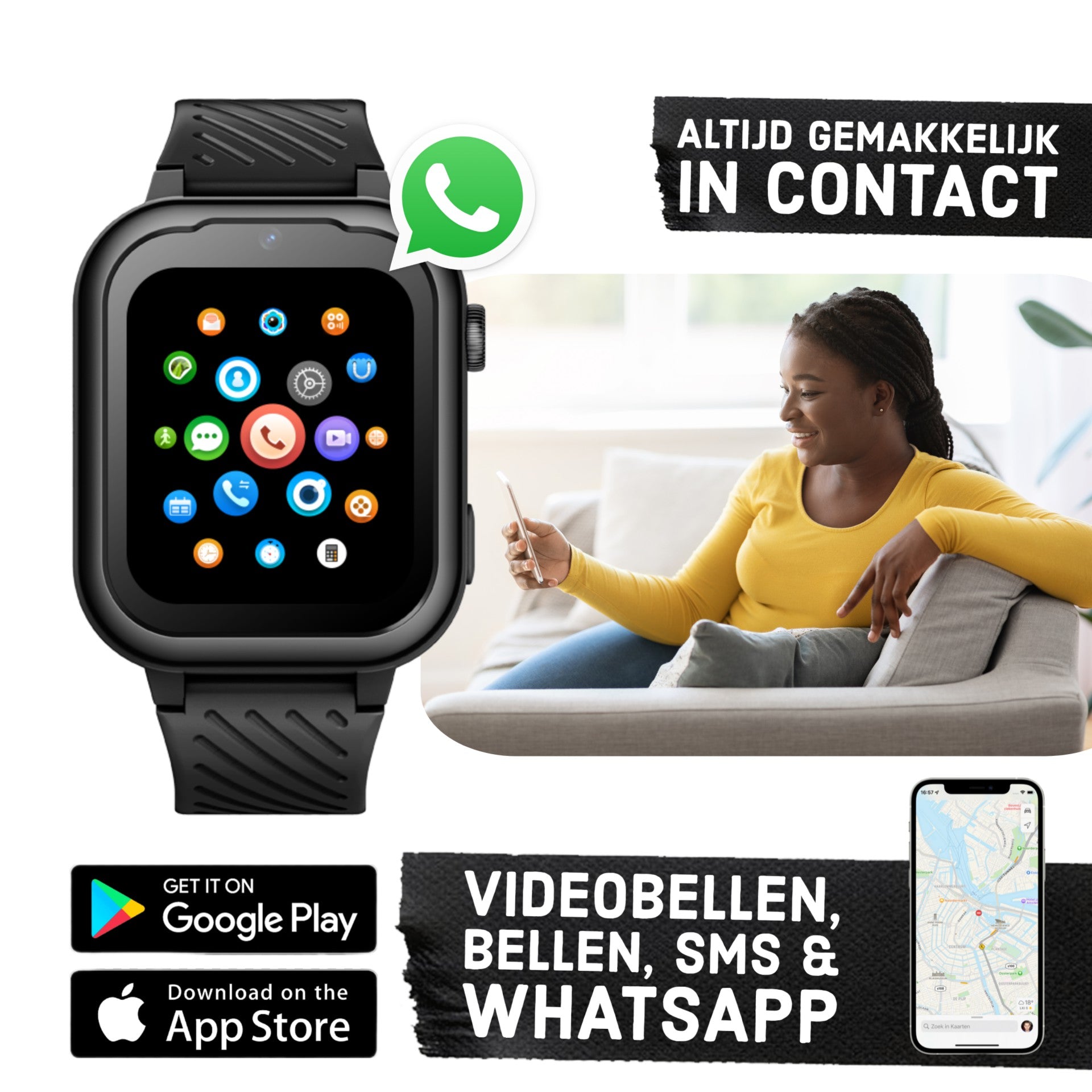 Montre intelligente pour enfants GPS Wiesba WB39