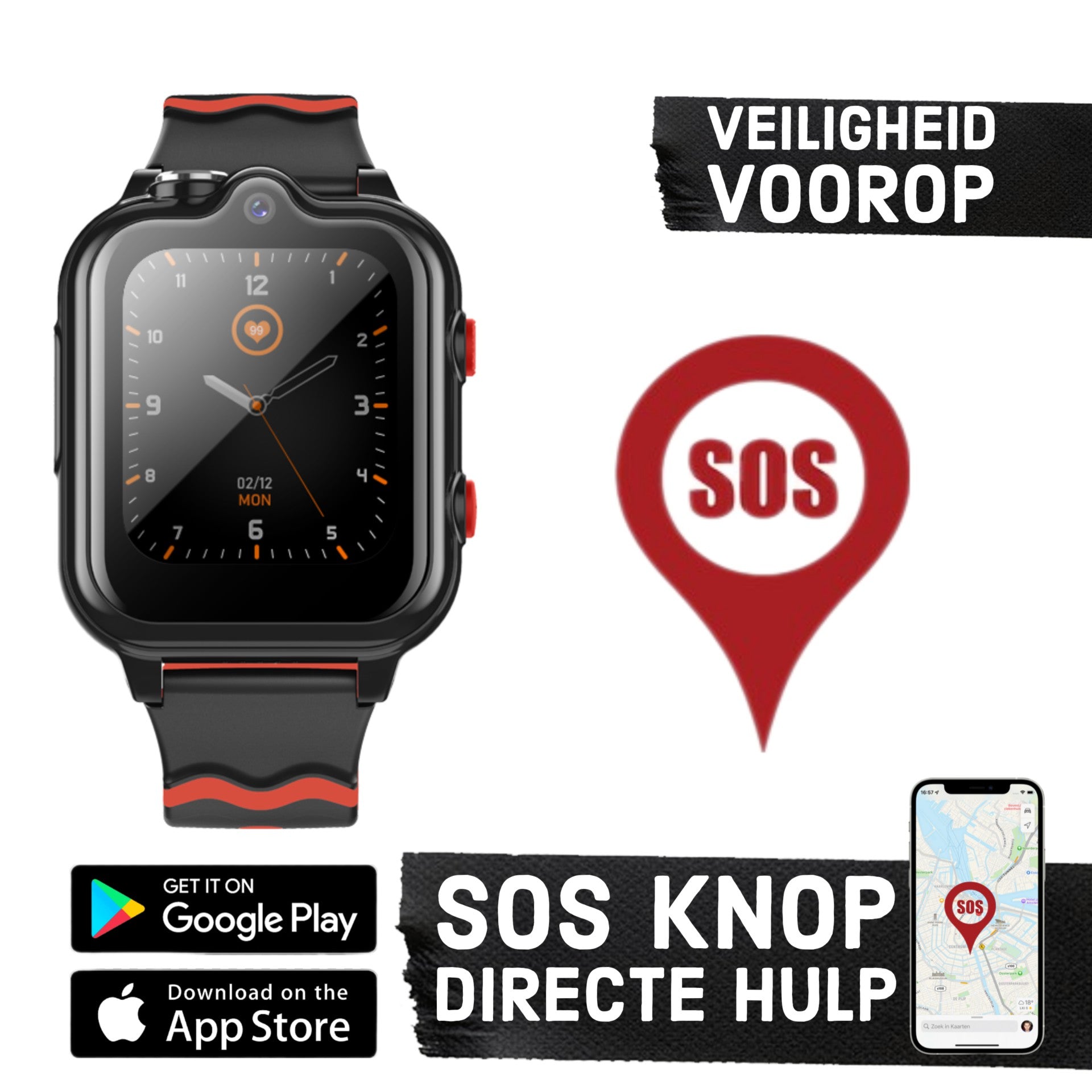 Montre intelligente pour enfants GPS Wiesba WB35