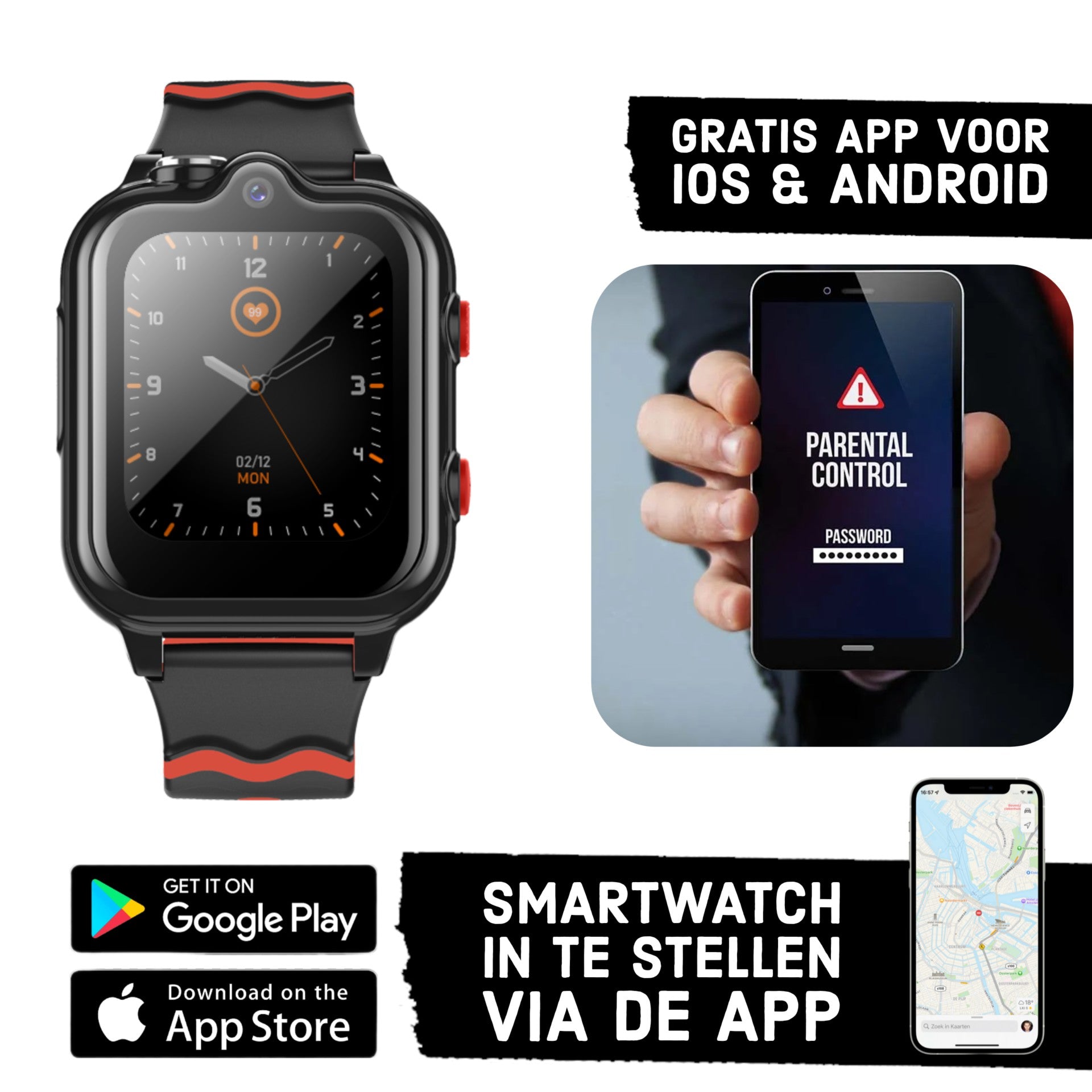 Montre intelligente pour enfants GPS Wiesba WB35