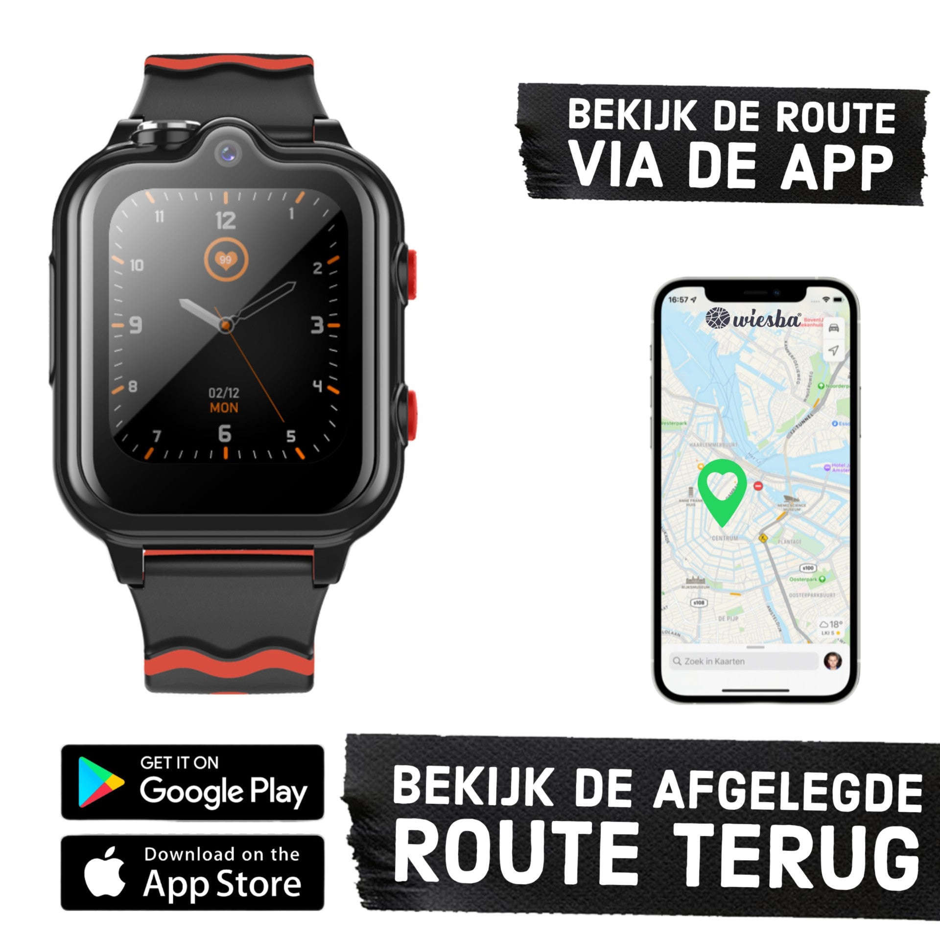 Montre intelligente pour enfants GPS Wiesba WB35