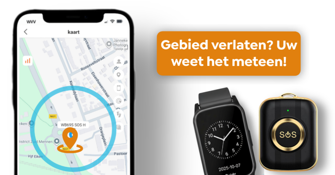 Hoe werkt een zelfstandig GPS-horloge of alarmknop?