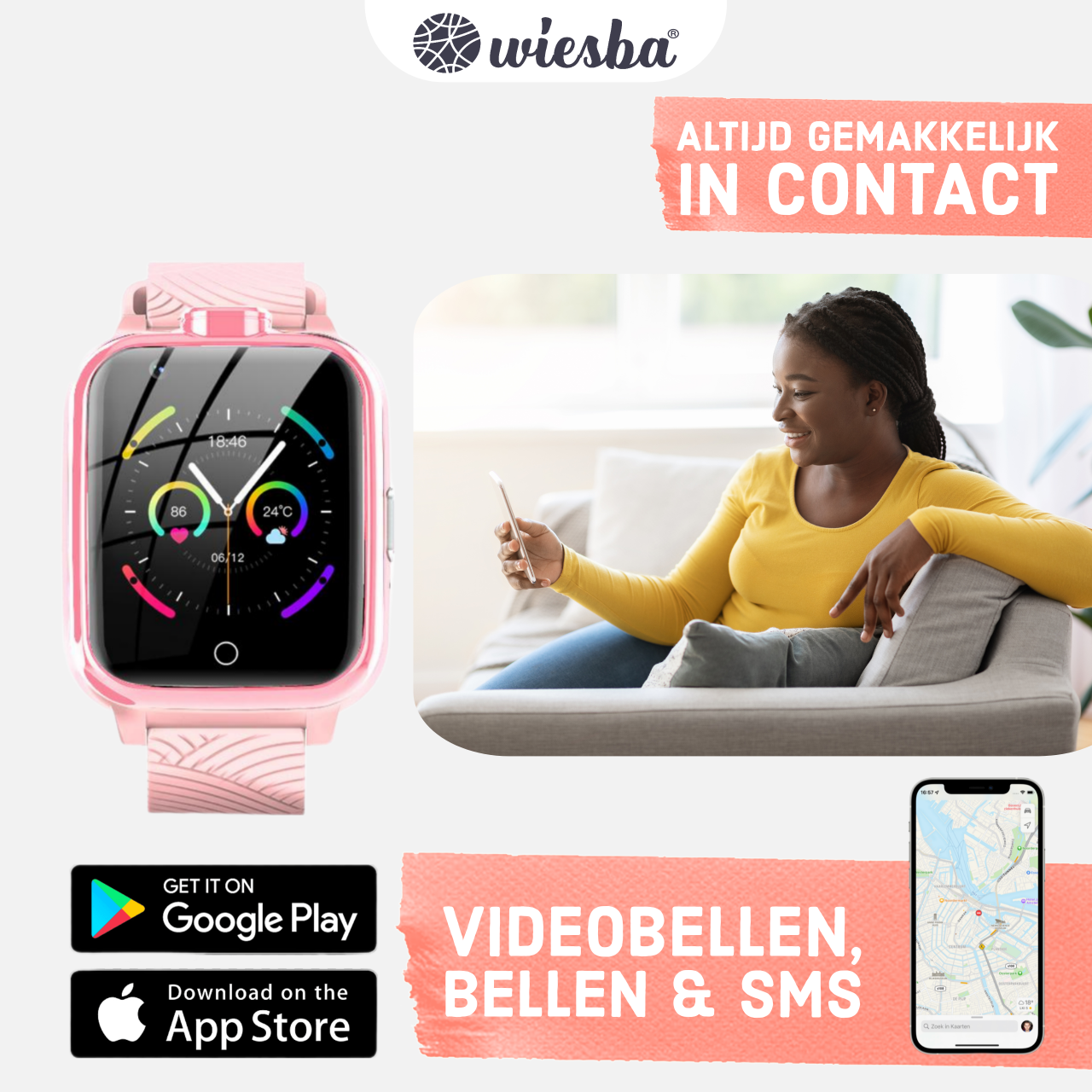 Wiesba WB13 - smartwatch enfants - montre gps enfant - appel de montre pour enfants - tracker gps montre pour enfants - montre pour enfants avec gps - montre pour enfants 