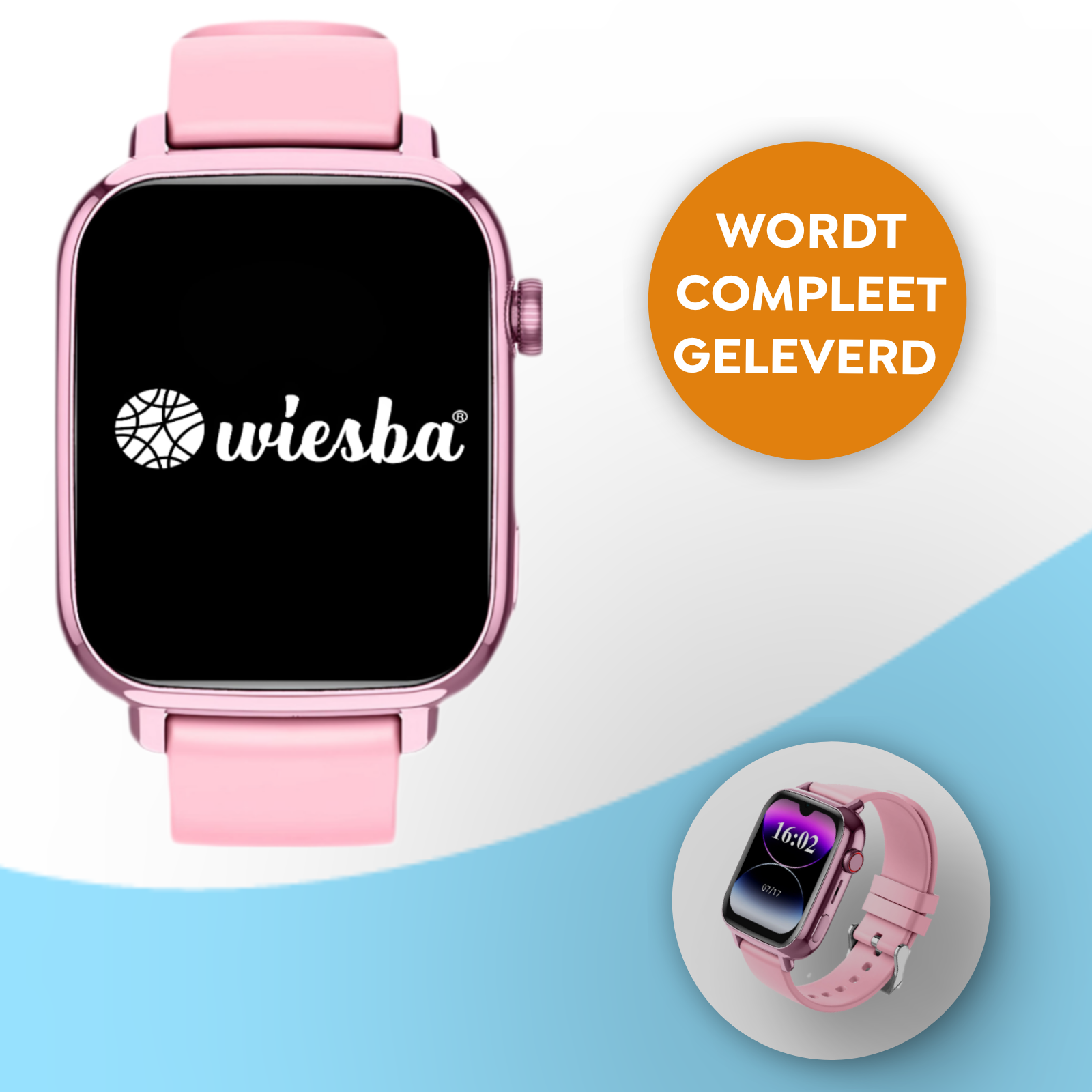Kind dat videobelt met Wiesba WB13 Pro gps horloge