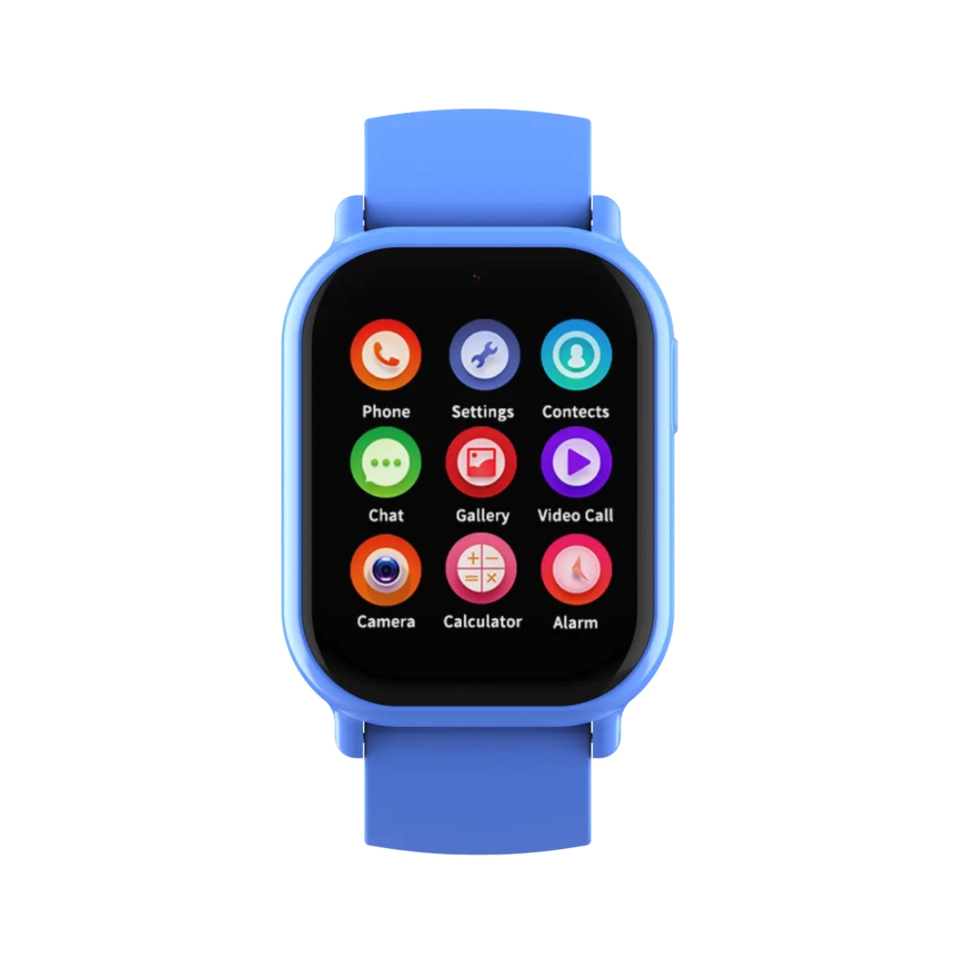 Traqio TRQ04 in zwart/blauw/roze – kinder smartwatch met GPS 4G