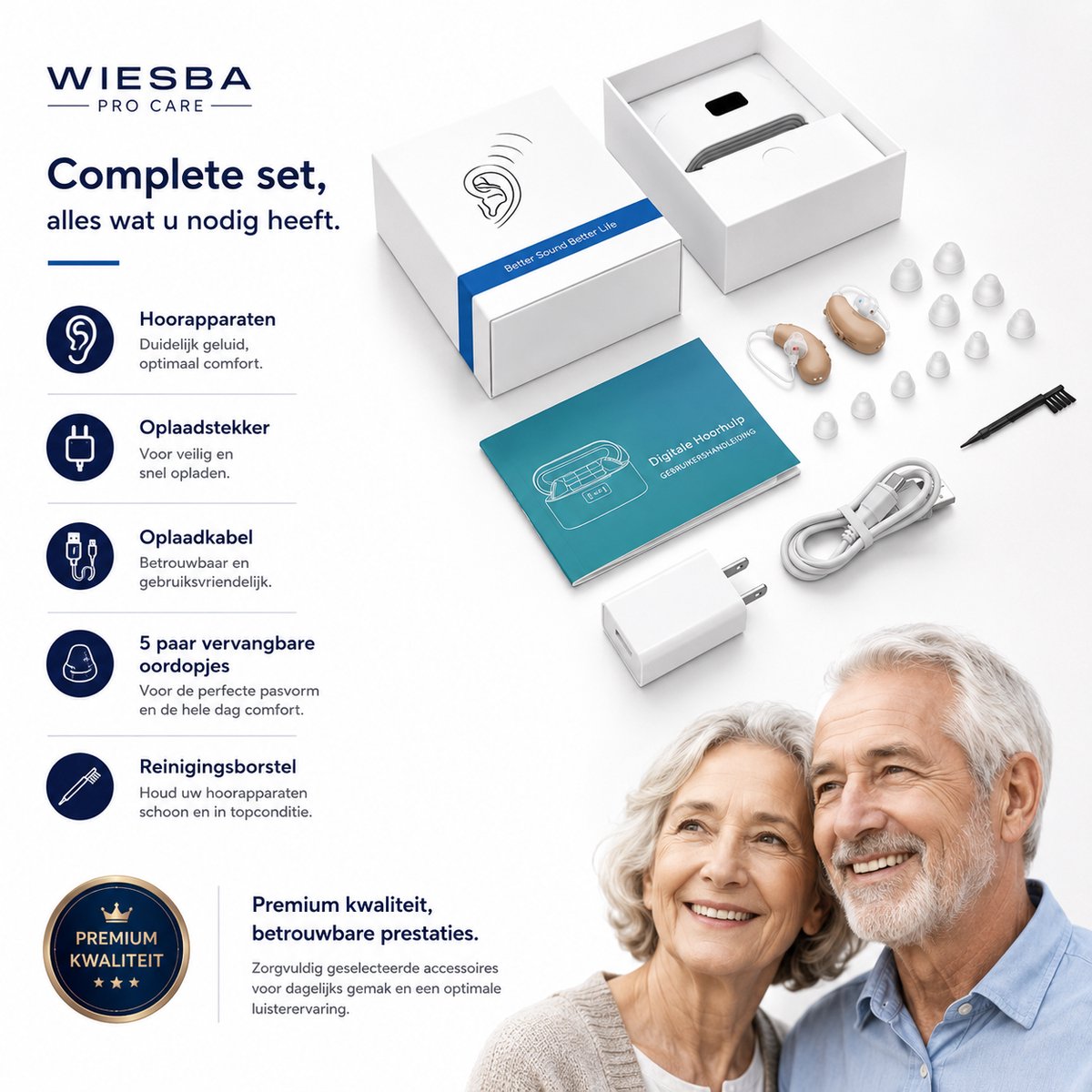Wiesba® Pro Care ClearLife Gehoorapparaat Oplaadbaar