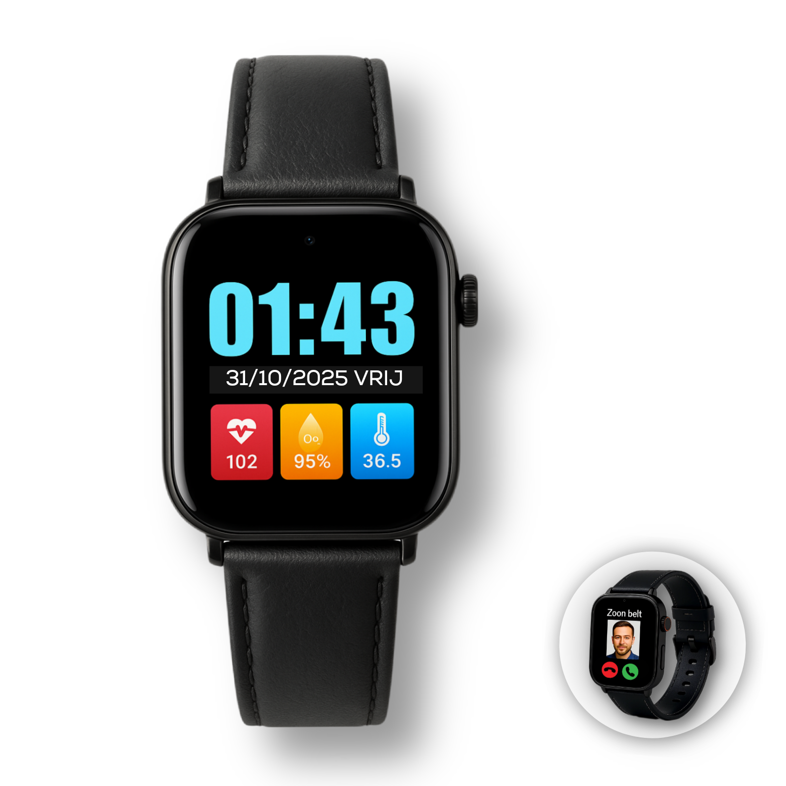 Wiesba GPS Horloge WB76S met SOS-Knop en valdetectie